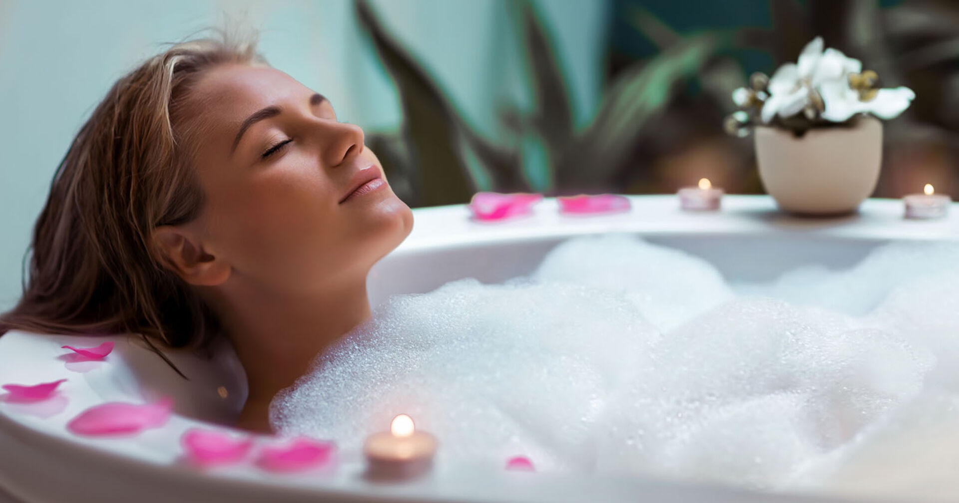 Frau liegt in der Badewanne | Credit: iStock.com/Anna_Om
