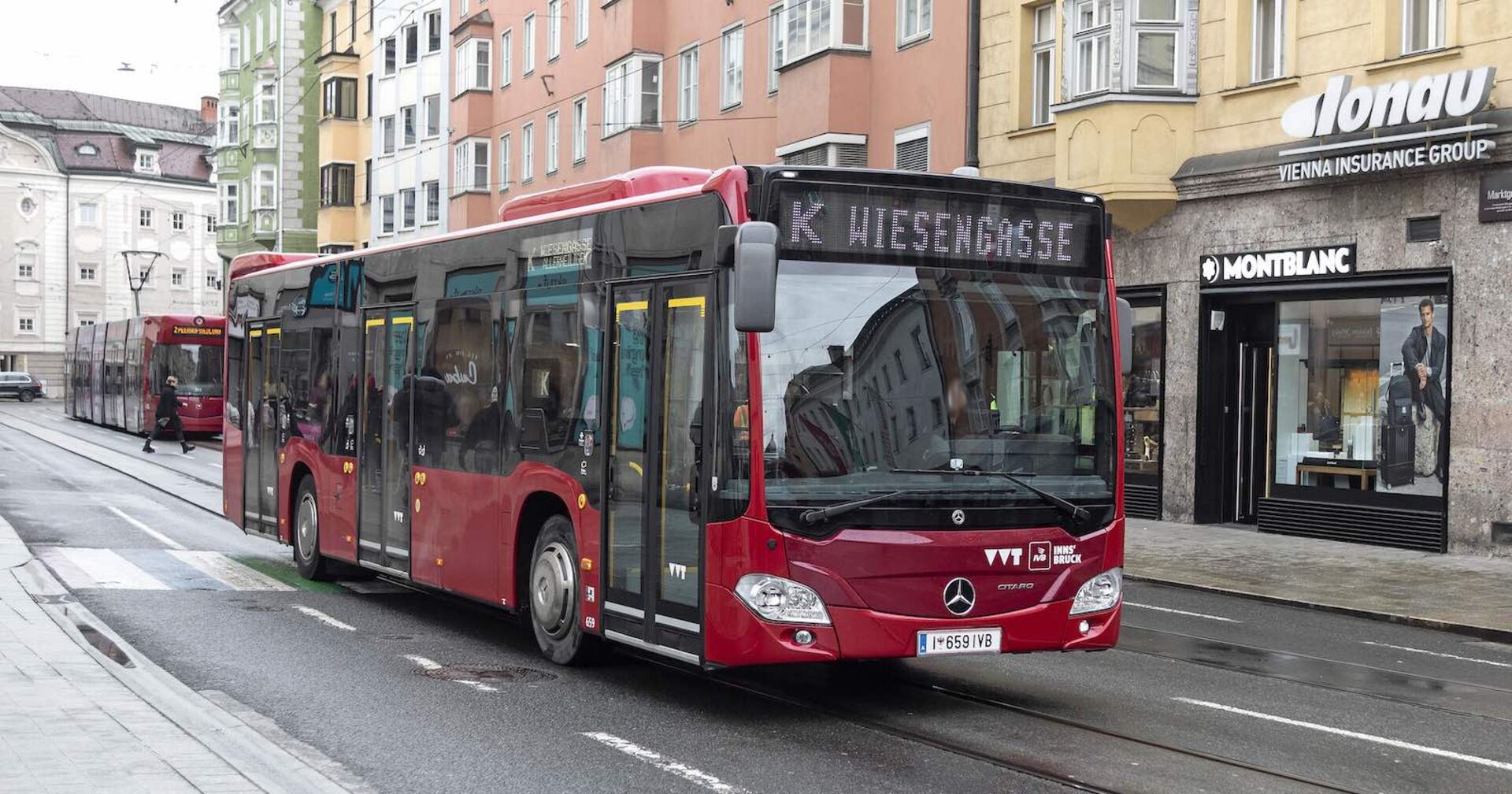 Ein Linienbus in Innsbruck.