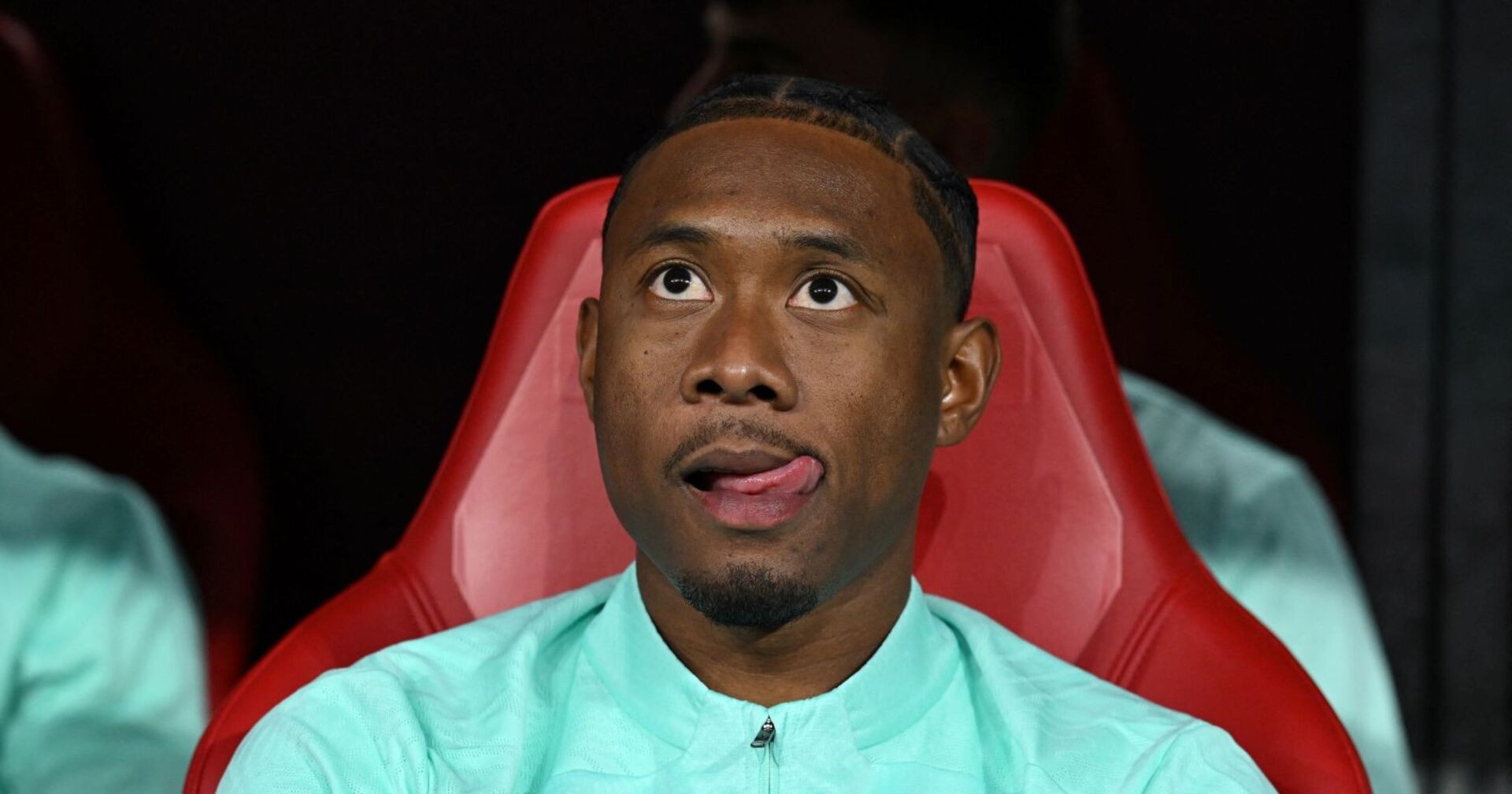 David Alaba auf der ÖFB Bank