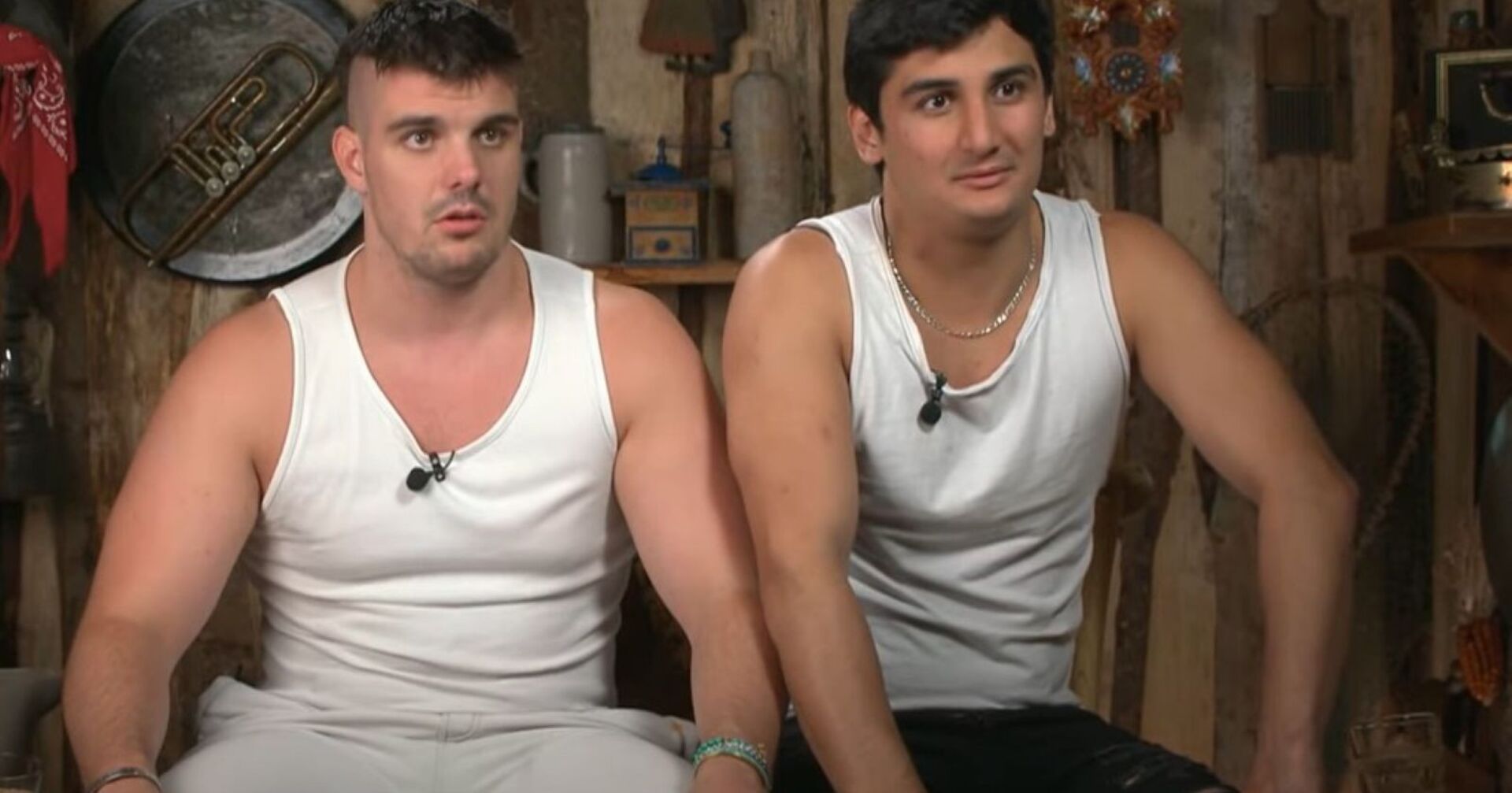 Kevin und Sayed im &quot;Forsthaus Rampensau&quot;.