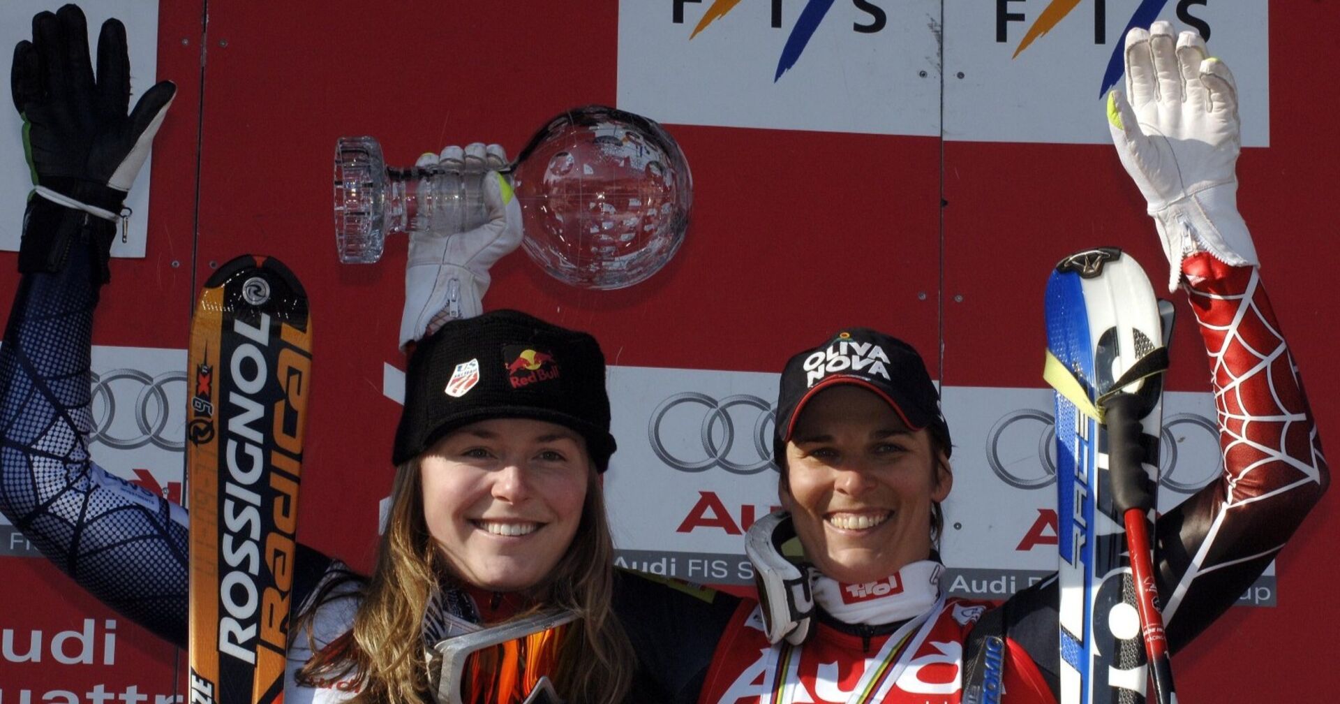 Michaela Dorfmeister und Lindsey Vonn