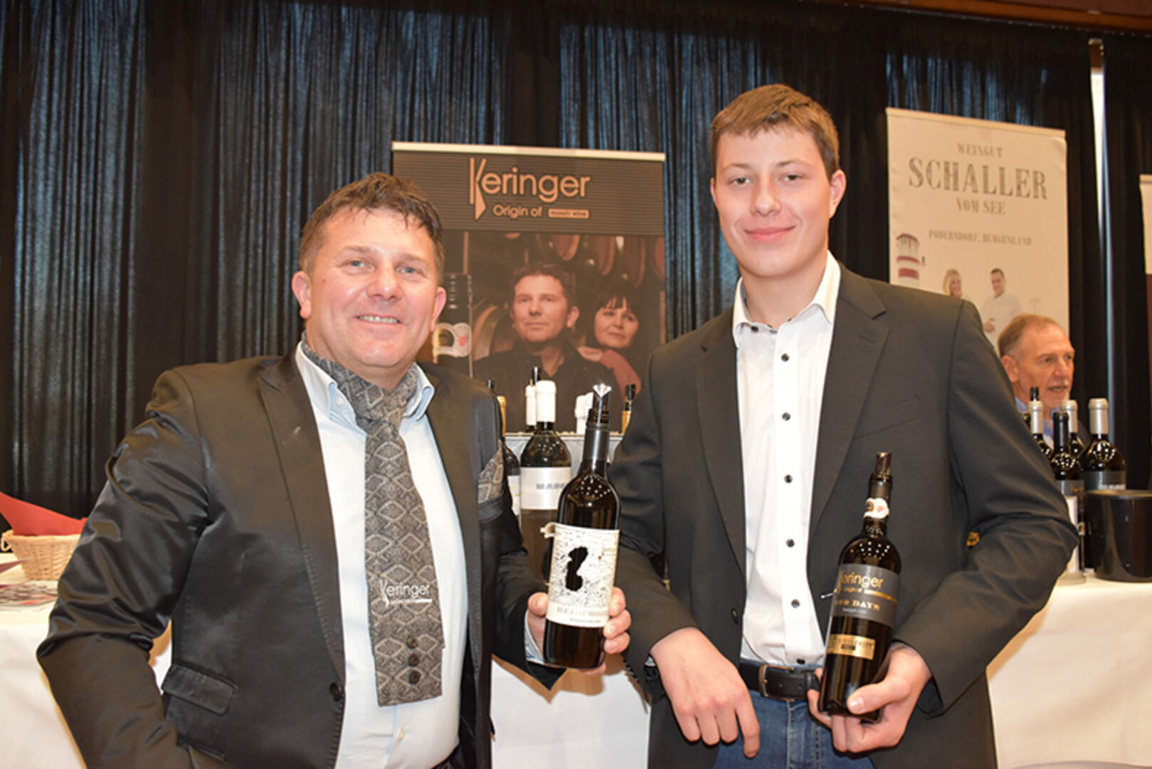 Robert Keringer (Weingut Keringer) &amp; Weinbauschüler Felix Etl