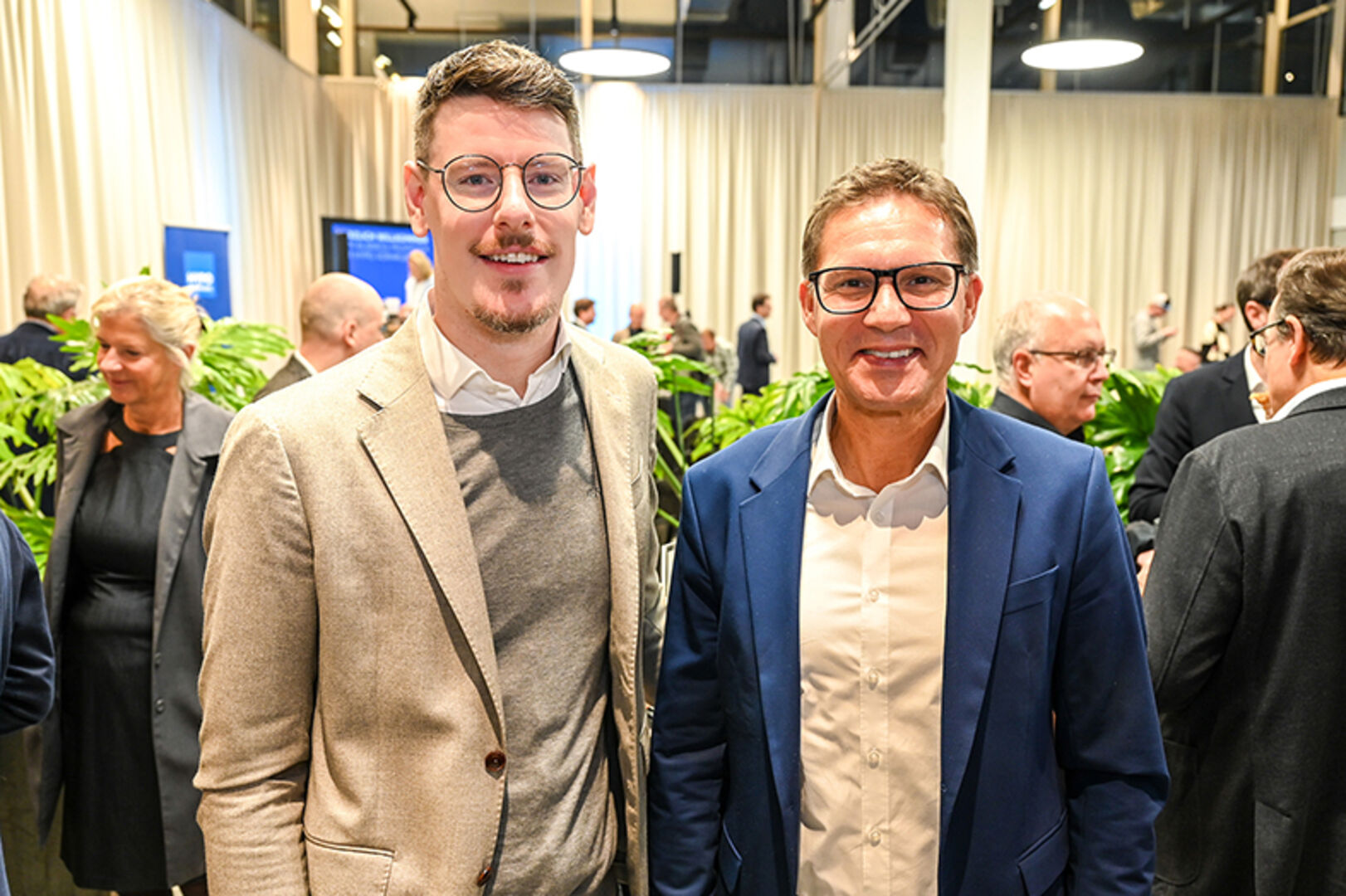 Sebastian Gächter (Rattpack) und Richard Karlinger (Hypo Vorarlberg) (v. li.)