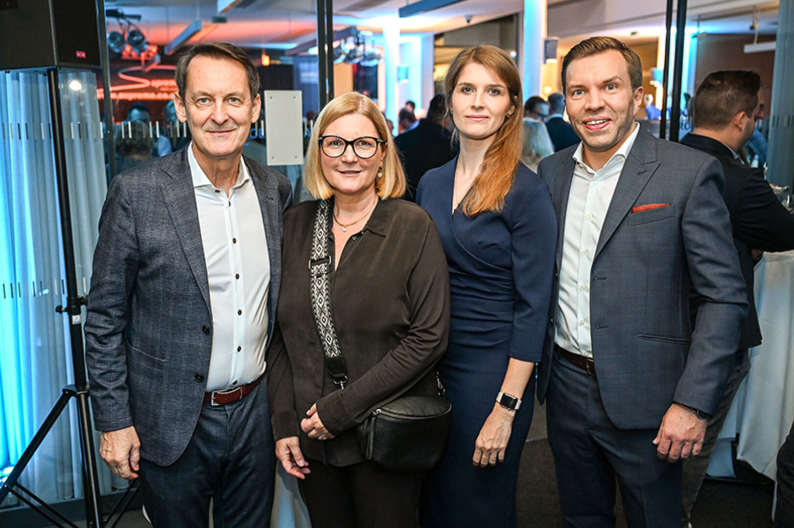 Jürgen und Silvia Erhart, Kerstin und Clemens Huber (Huber ZT) (v. li.)