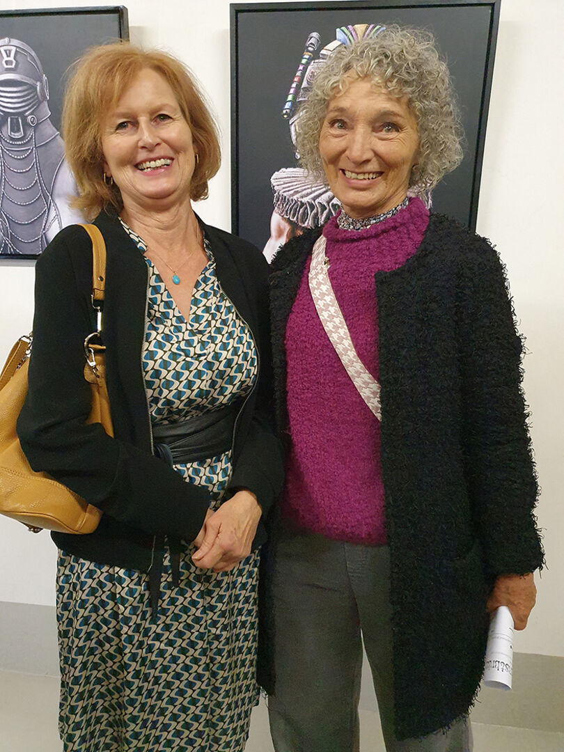 Künstlerinnen Daniela Bechter (Andelsbuch) und Edith Rinner (Egg) (v. li.)