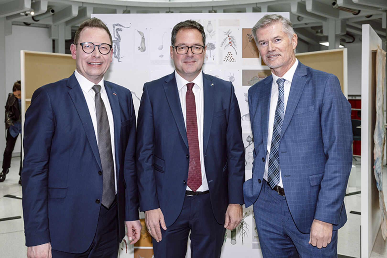 Kulturpreis-Projektpartner: v.l. ORF-Landesdirektor Markus Klement, Martin Jäger (Dornbirner Sparkasse) und Bernhard Moosbrugger (Casino Bregenz)