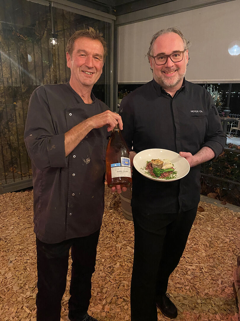 Die Wirtshaus am See Küchenchefs Artur Rüscher und Christoph Neyer (v.li.)