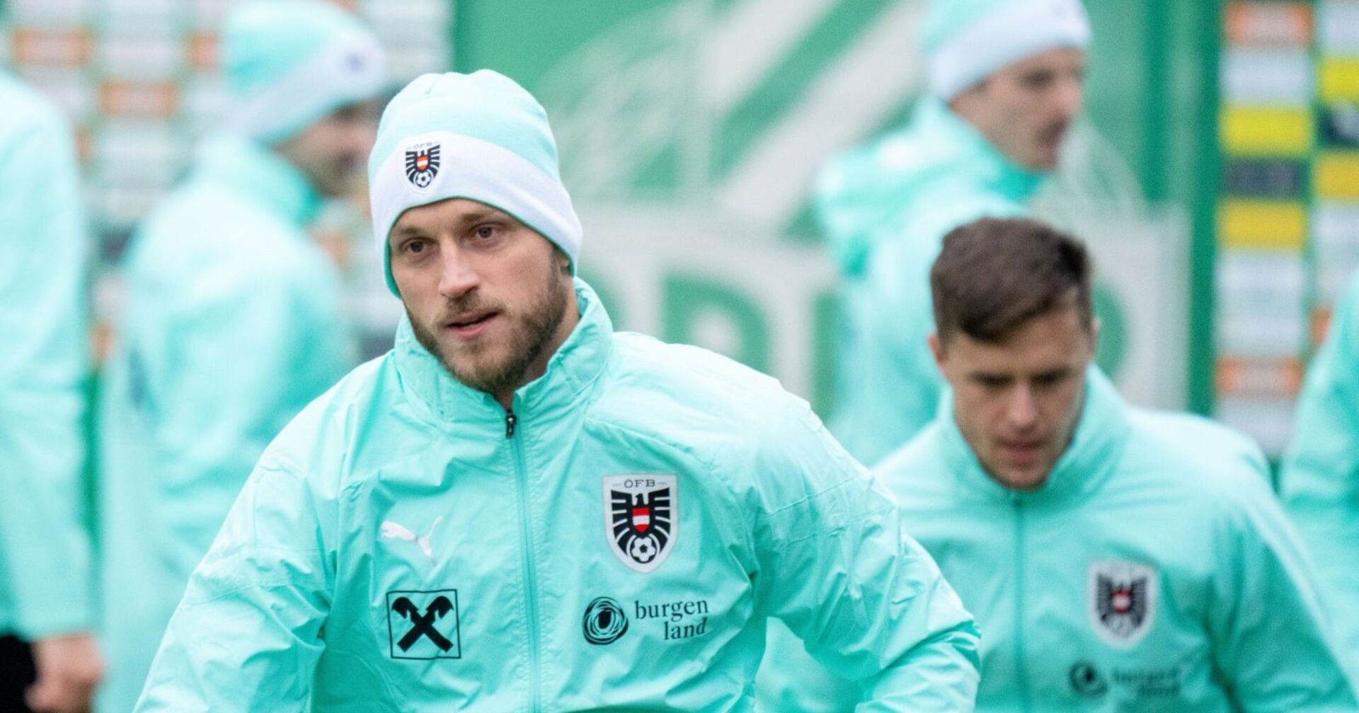 Marko Arnautovic und Christoph Baumgartner beim Training