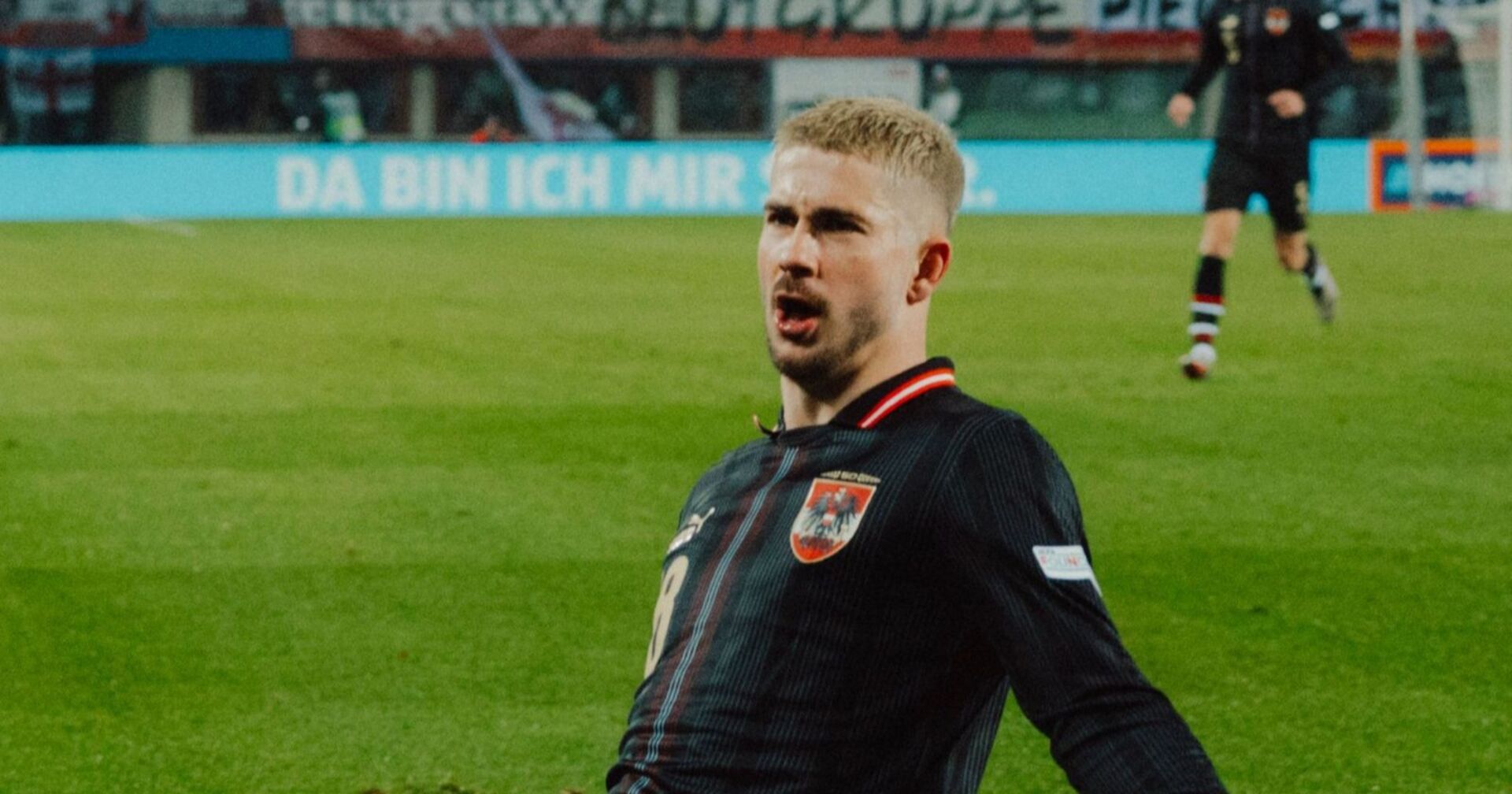 Romano Schmid beim Torjubel gegen Slowenien