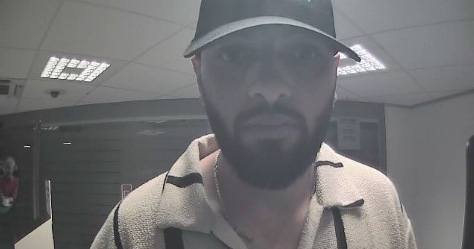 Fahndungsfoto in einer Bank