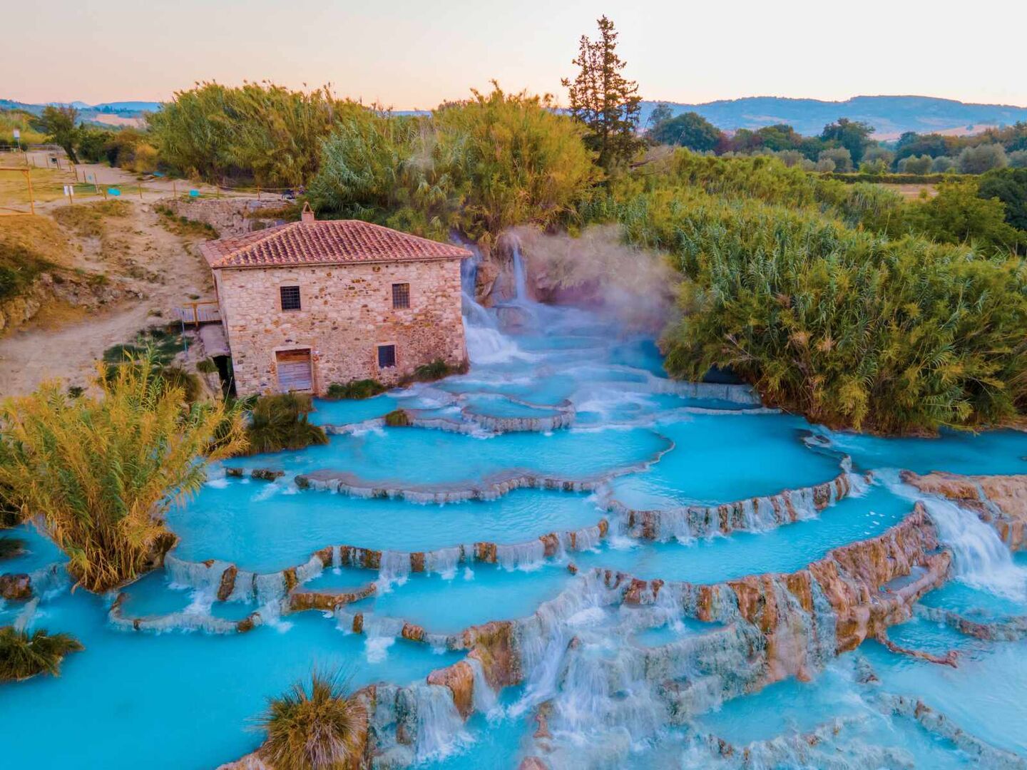 Thermalquellen von Saturnia.