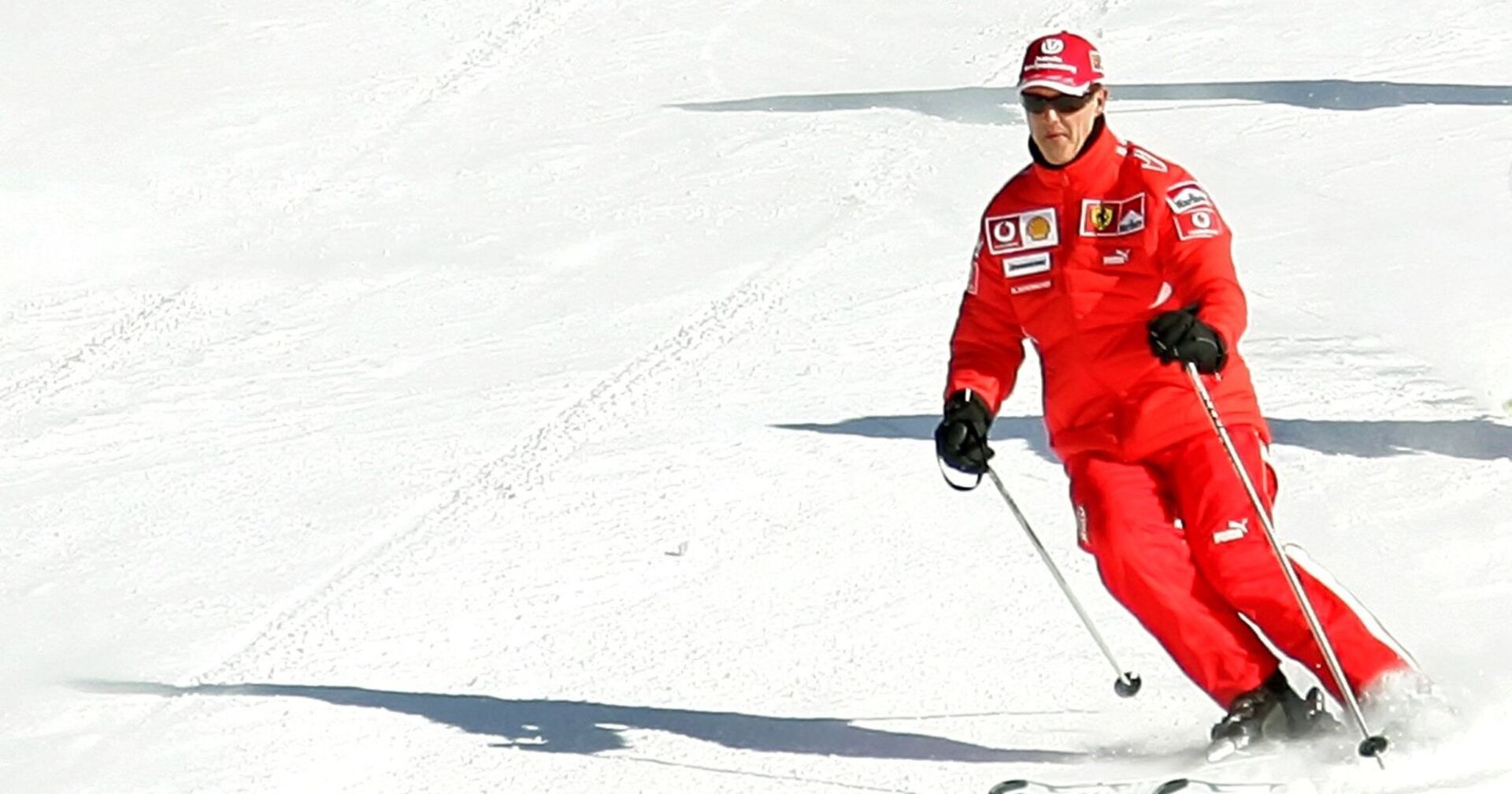 Michael Schumacher beim Skifahren