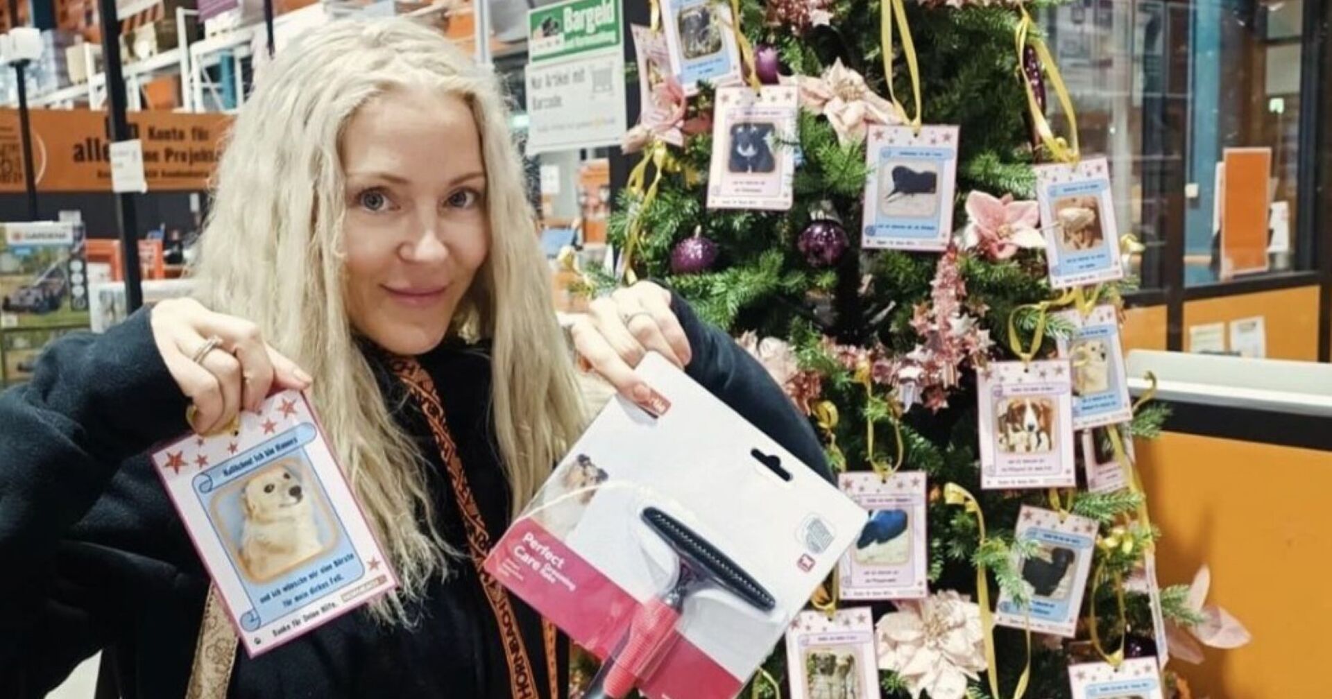 Simone Lugner im Hornbach