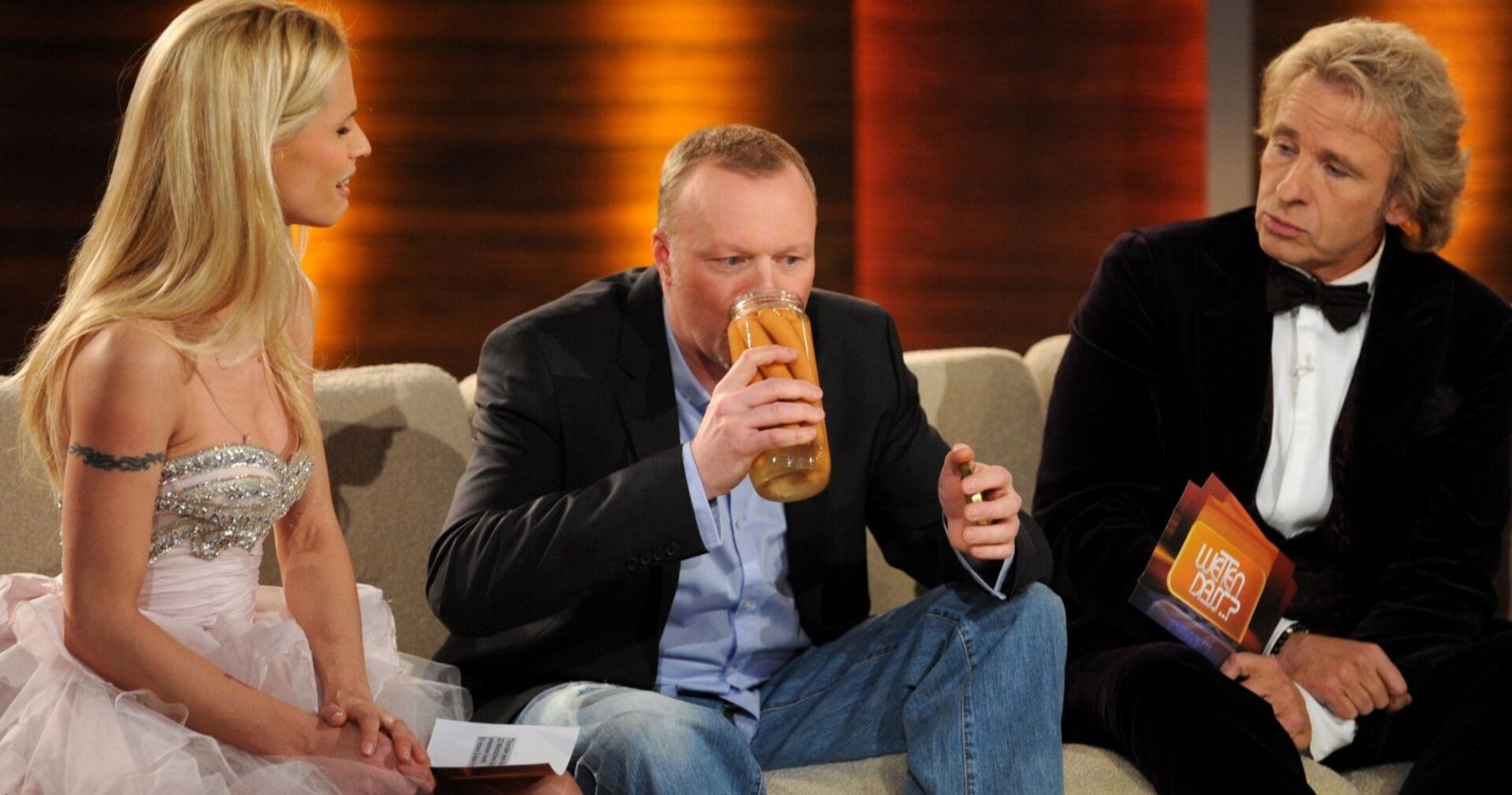 Thomas Gottschalk und Stefan Raab auf der Couch.