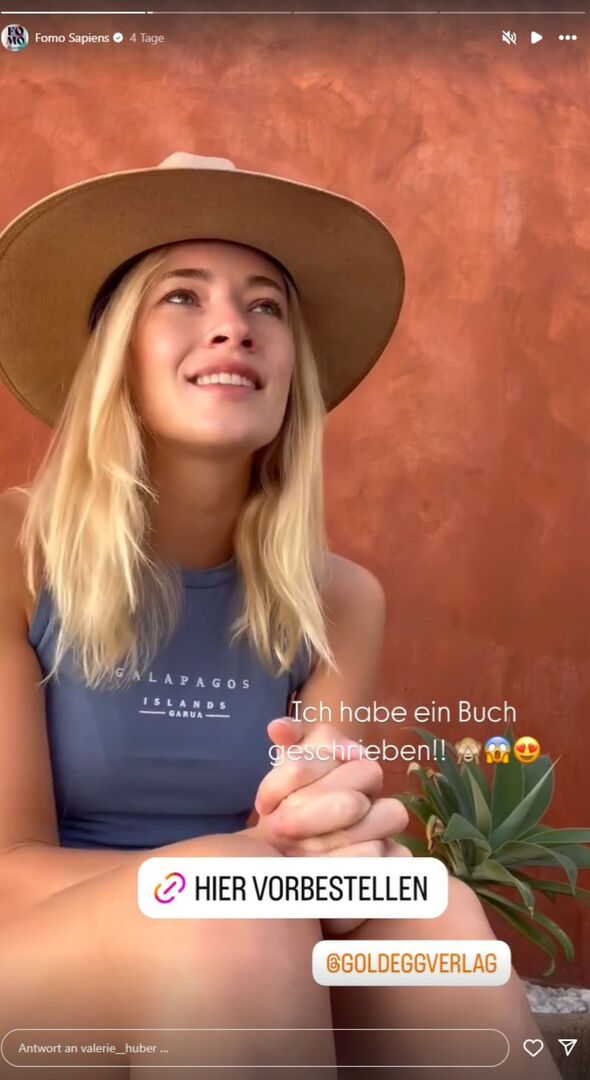 Valerie Huber mit Hut auf Instagram.