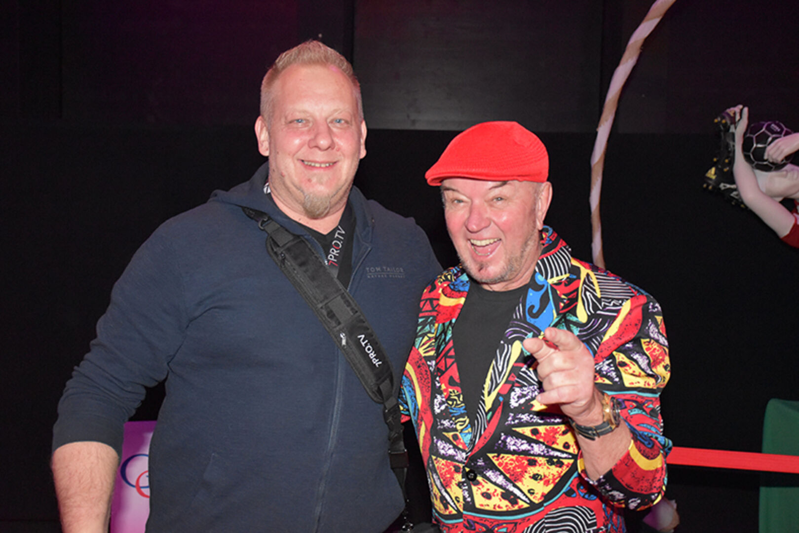 Robert Giggenbacher (7Pro.TV Medienproduktionen Wolfurt) und Heinz Wendel (Wendel-Events)