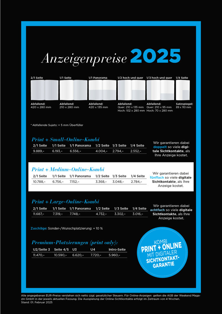 CHEFINFO Anzeigenpreise 2025