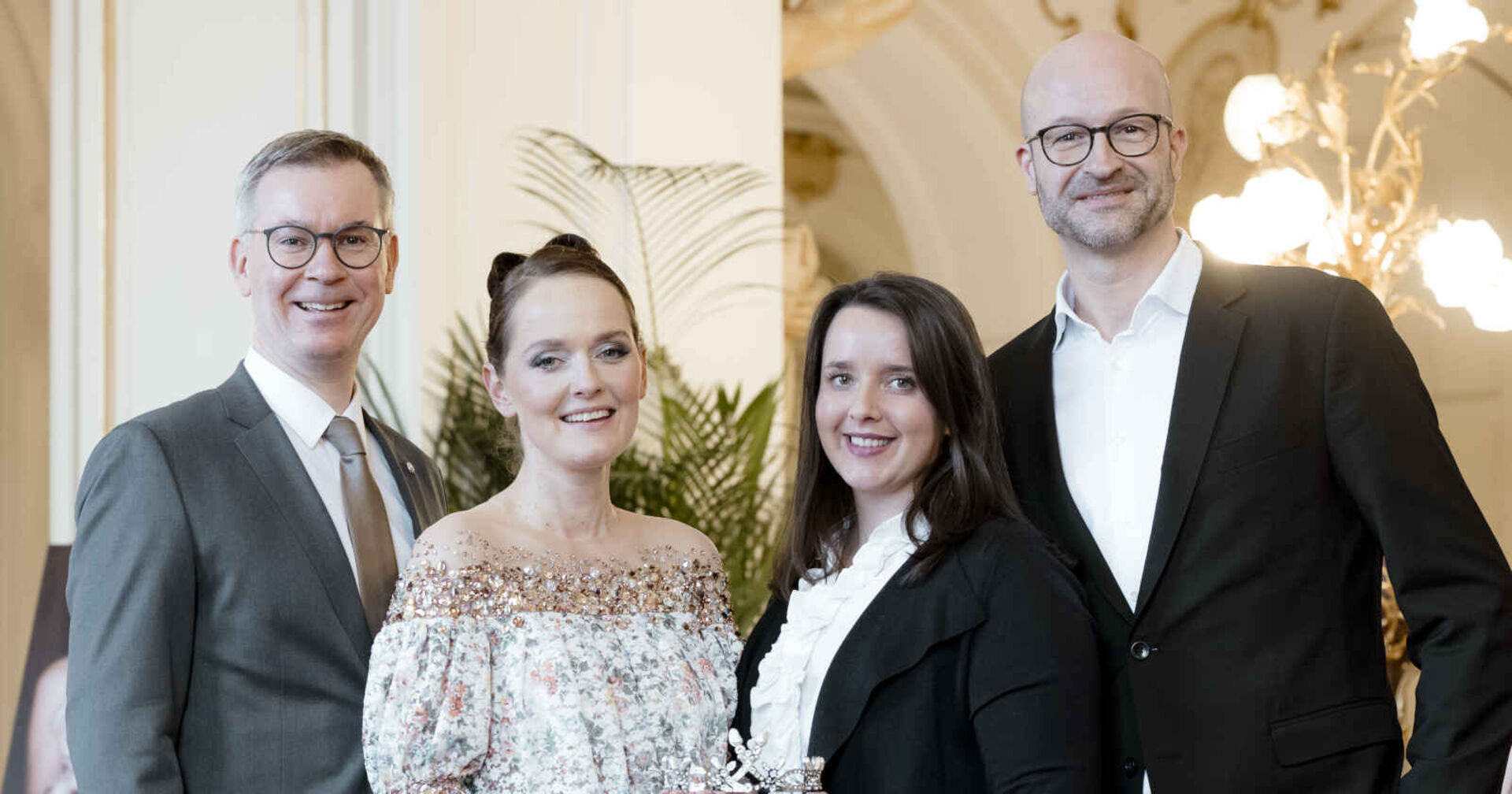 Klaus Weikhard, Eva Poleschinski, Maria Ohrenstein und Bern Pürcher.