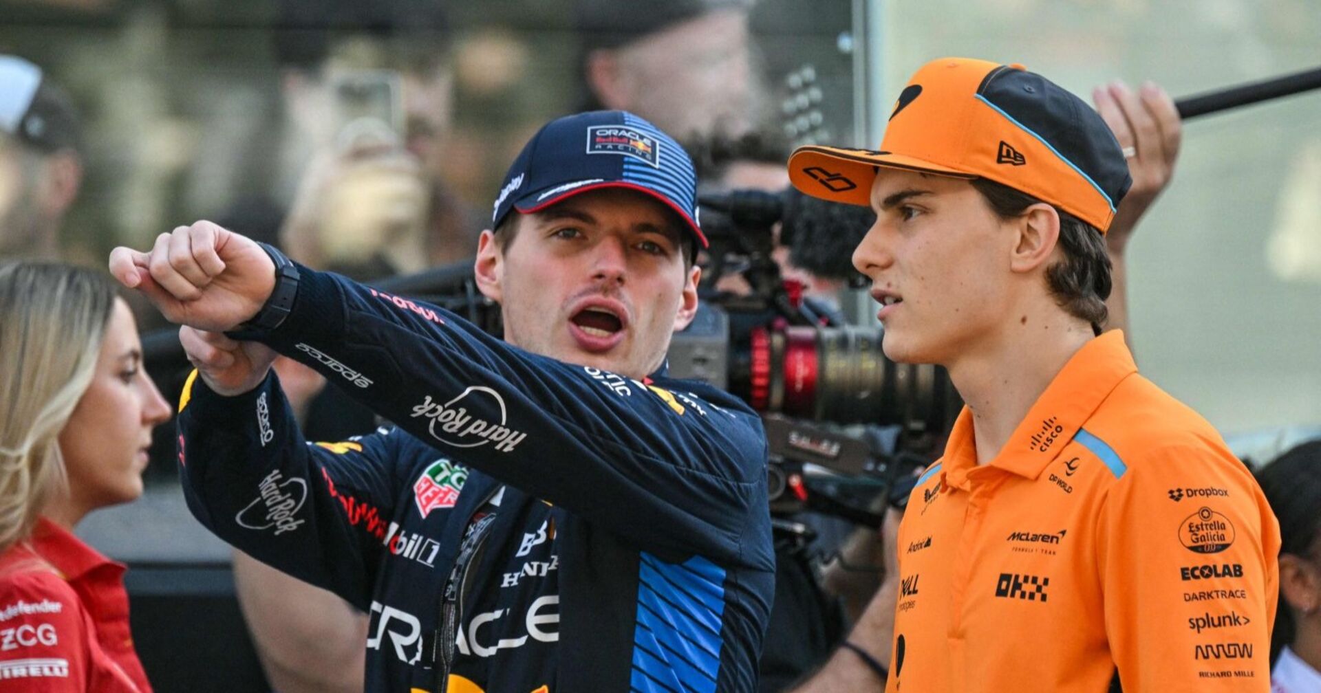 Max Verstappen und Oscar Piastri