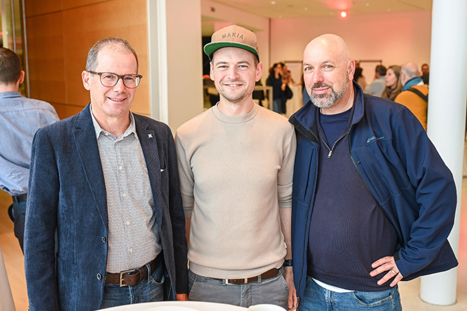 Herbert Wehinger (LBS Dornbirn 1), Dominik Hardegger (Tischlerei) und Christoph Rinderer (LBS Dornbirn 1) (v. li.)
