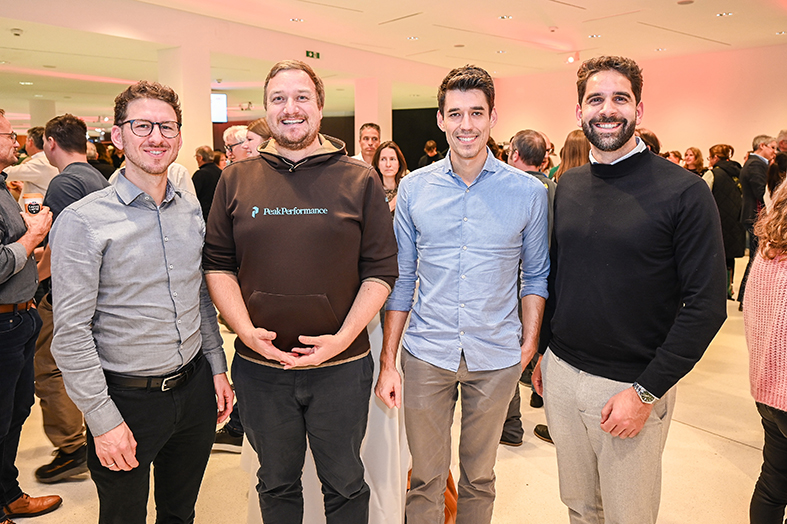 Johannes Pircher-Sanou (NEUSTART), Wolfgang Eller (Sindbad), Julian Burtscher (bundeslandjob.eu) und Andreas Pichler (BIFO) (v. li.)