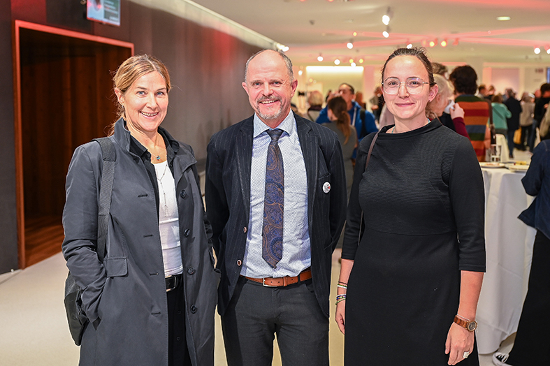 Michaela Varrone (Zentrum für Schulmedien FL), Herwig Schneider, Maria Stofner (beide Formatio Privatschule FL) (v. li.)