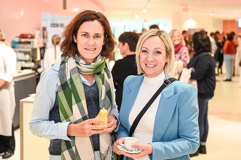 Andrea Jonach (LZH) und Gabi Fink (MS Hörbranz) (v. li.)