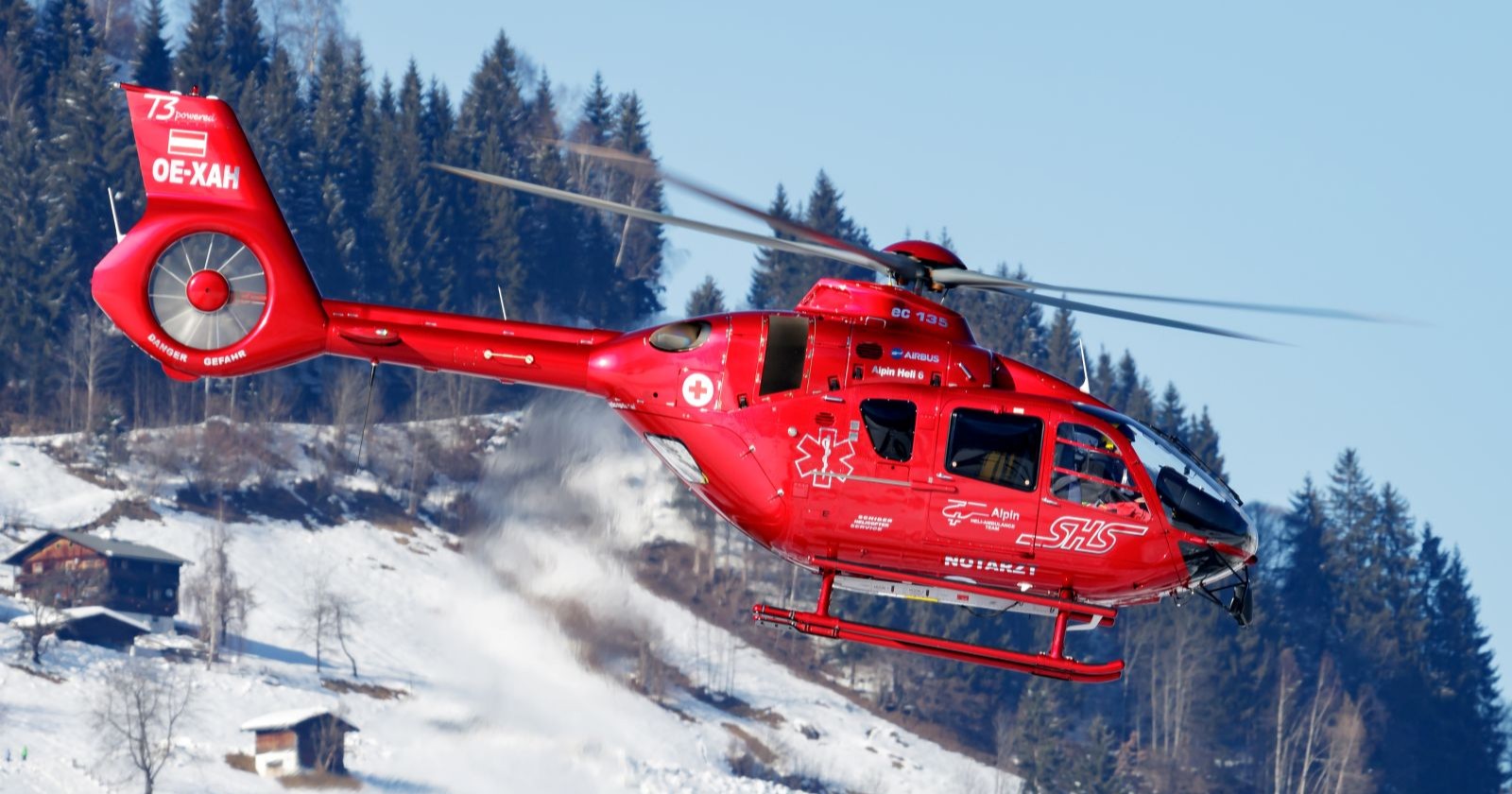 Hubschrauber der Bergrettung