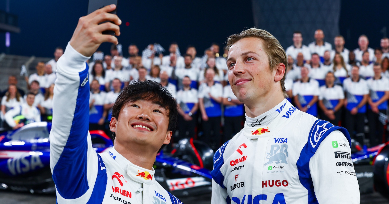 Yuki Tsunoda und Liam Lawson waren Teamkollegen bei