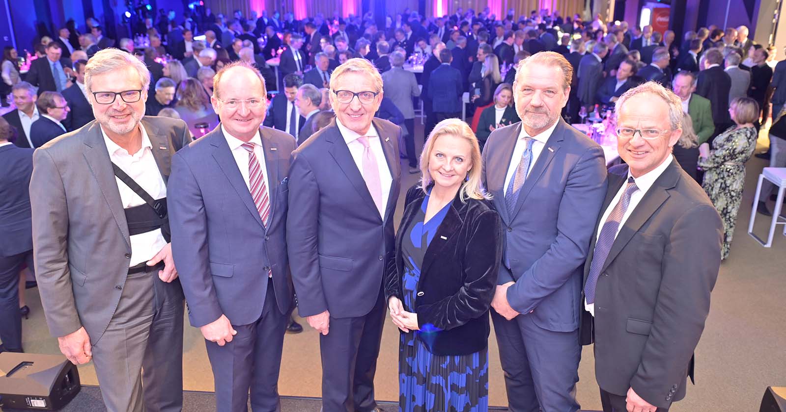 Wirtschaftskammer-Präsidium: Direktor Karl-Heinz Dernoscheg, Vizepräsident Herbert Ritter, Präsident Josef Herk, Vizepräsidentin Gabi Lechner, Vizepräsident Andreas Herz und Direktor-Stv. Gerhard Kienzl.