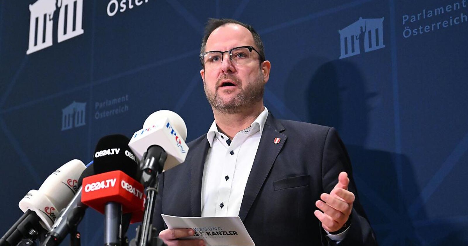 FPÖ-Chefverhandler Christian Hafenecker möchte die Medienförderung überarbeiten