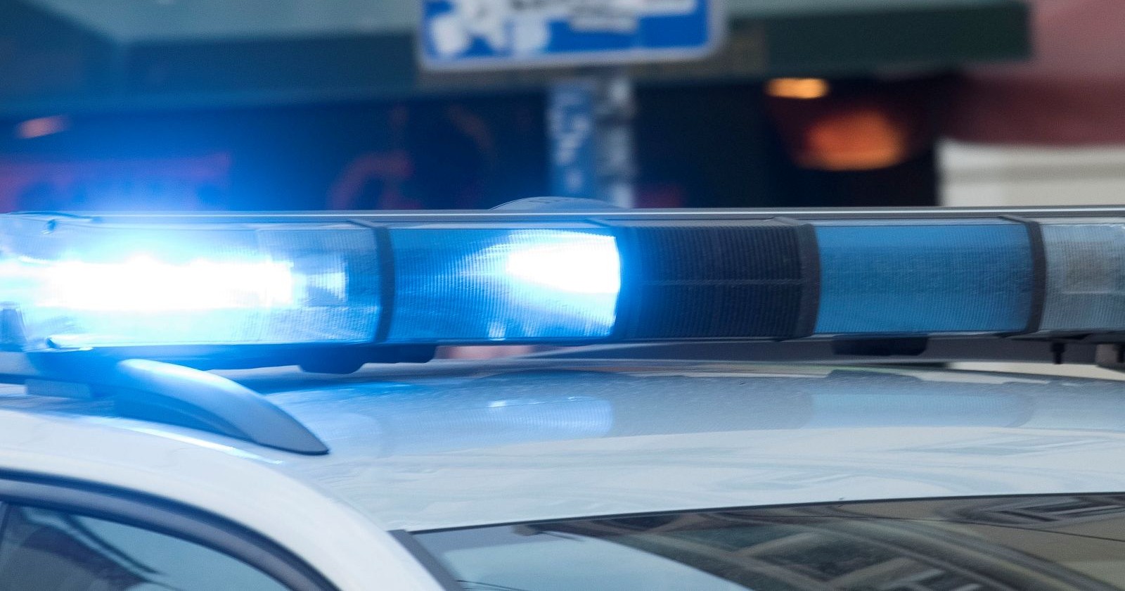 Dach eines Polizeiwagens