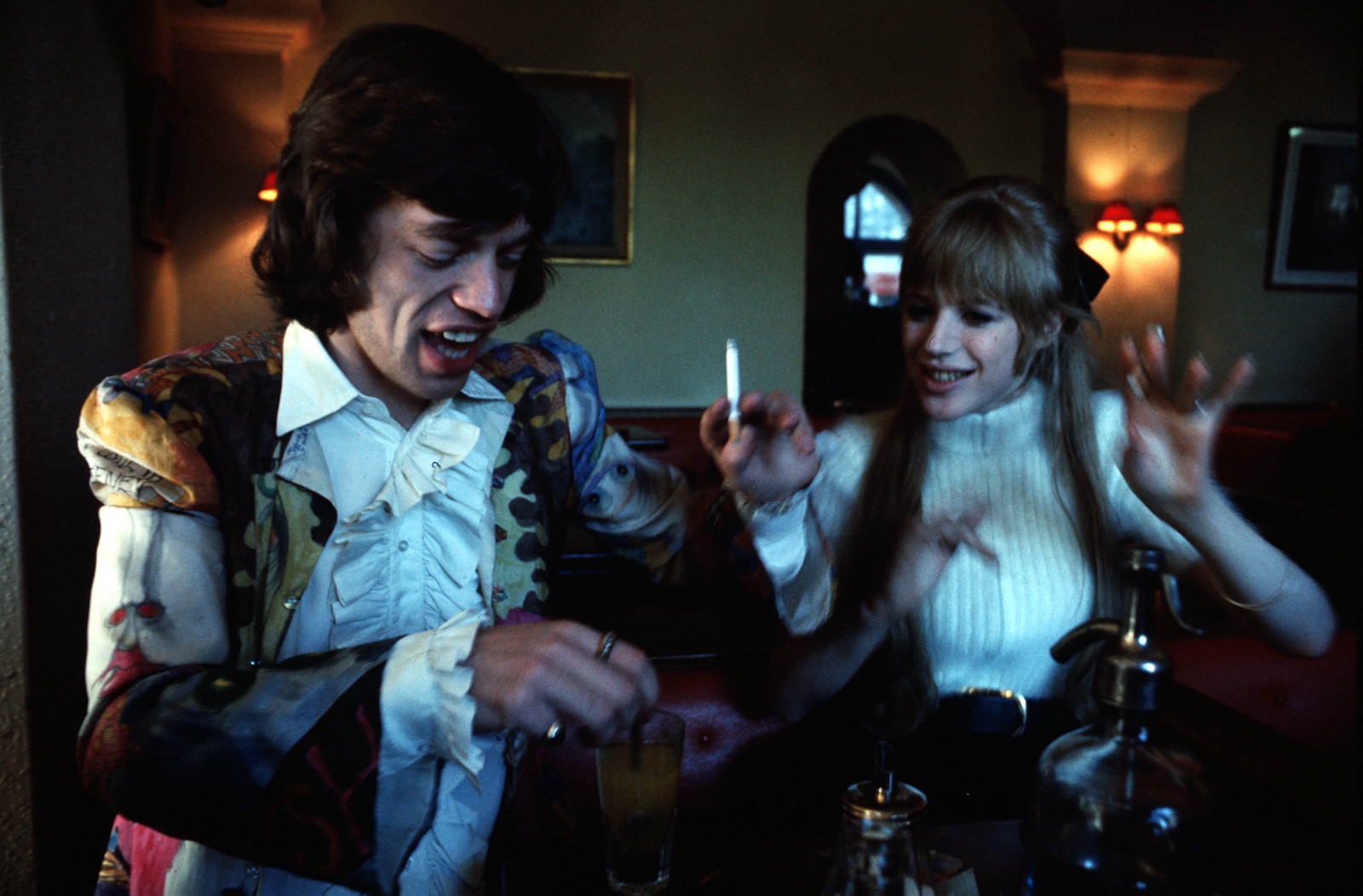 Mick Jagger und Marianne Faithfull in jungen Jahren.