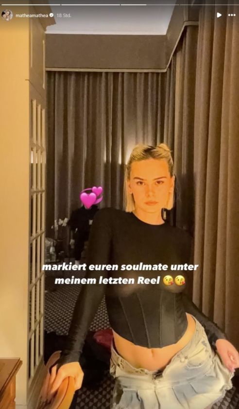 Mathea posiert auf ihrem Instagram
