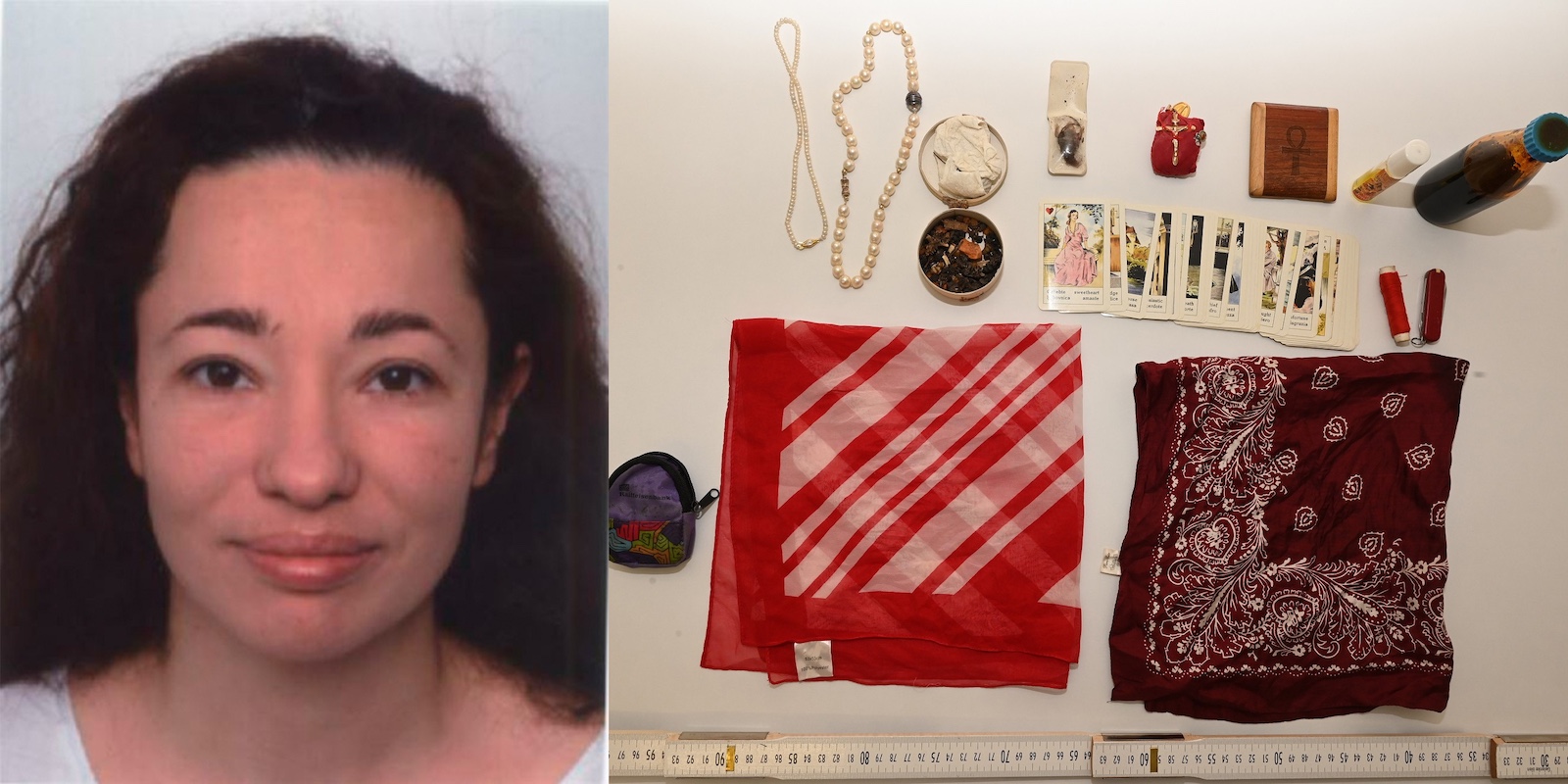 Foto der Verdächtigen sowie erbeutete Wertgegenstände.