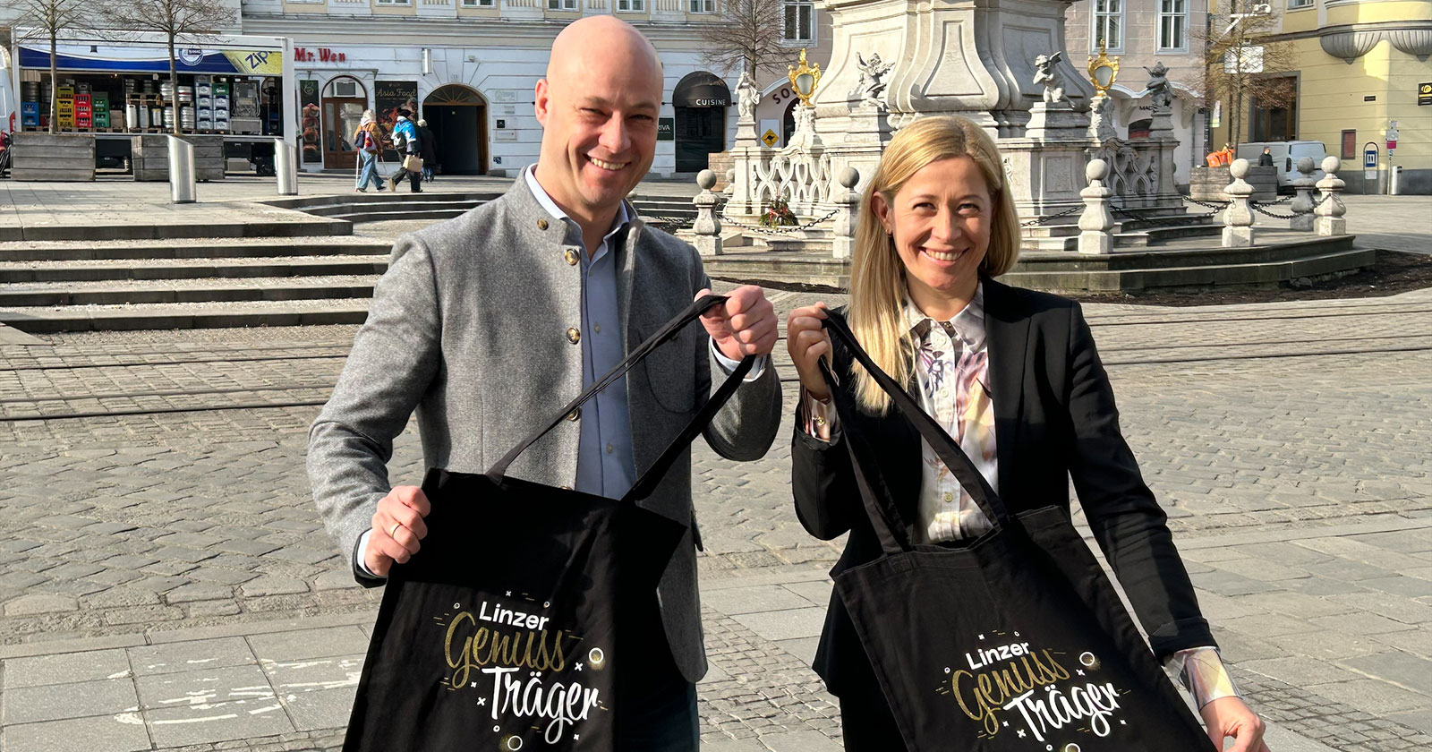 Martin Hajart  und Doris Lang-Mayerhofer | Credit: Gemeinderatsklub der ÖVP Linz