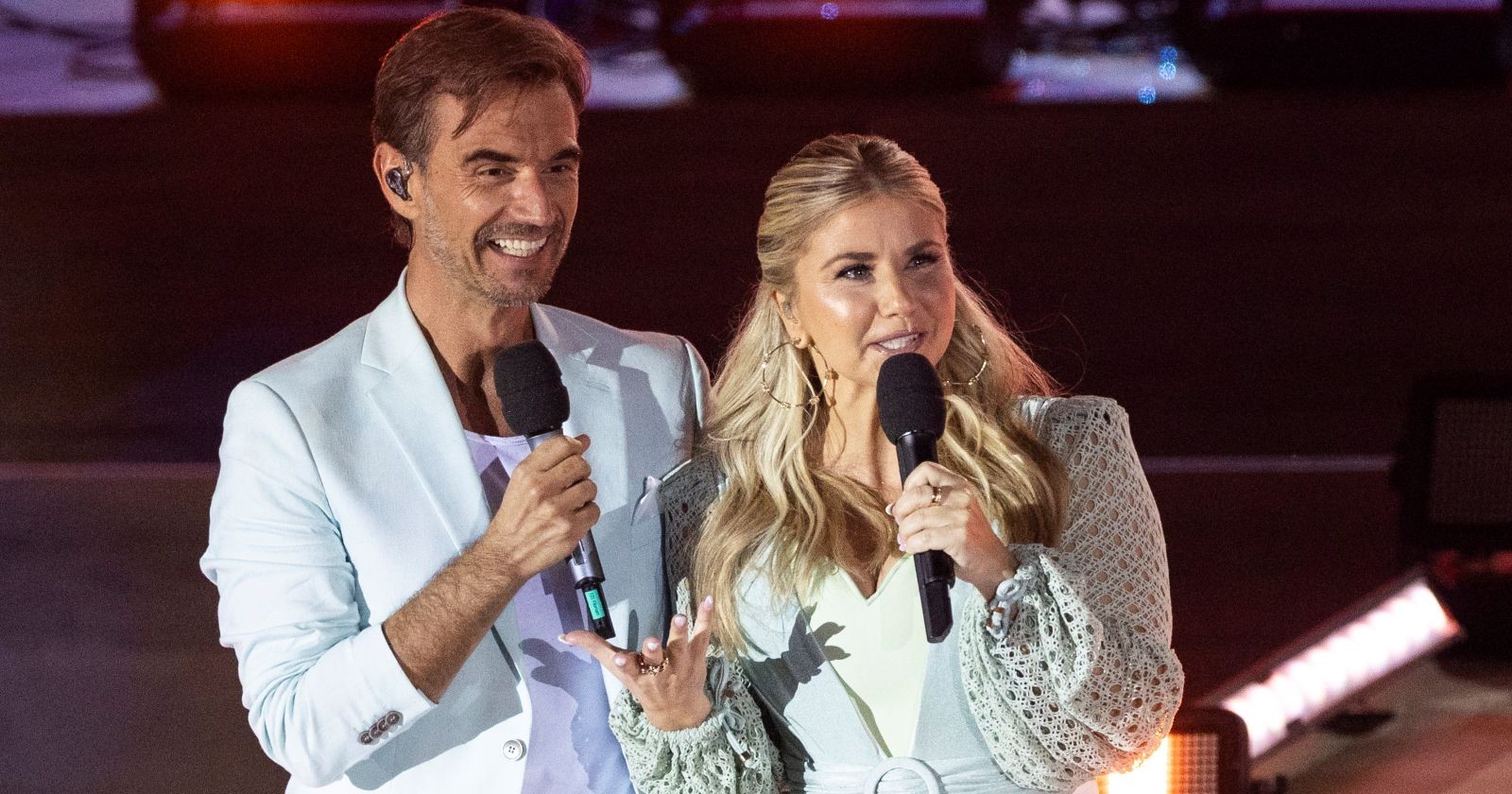 Silbereisen und Egli auf der Bühne