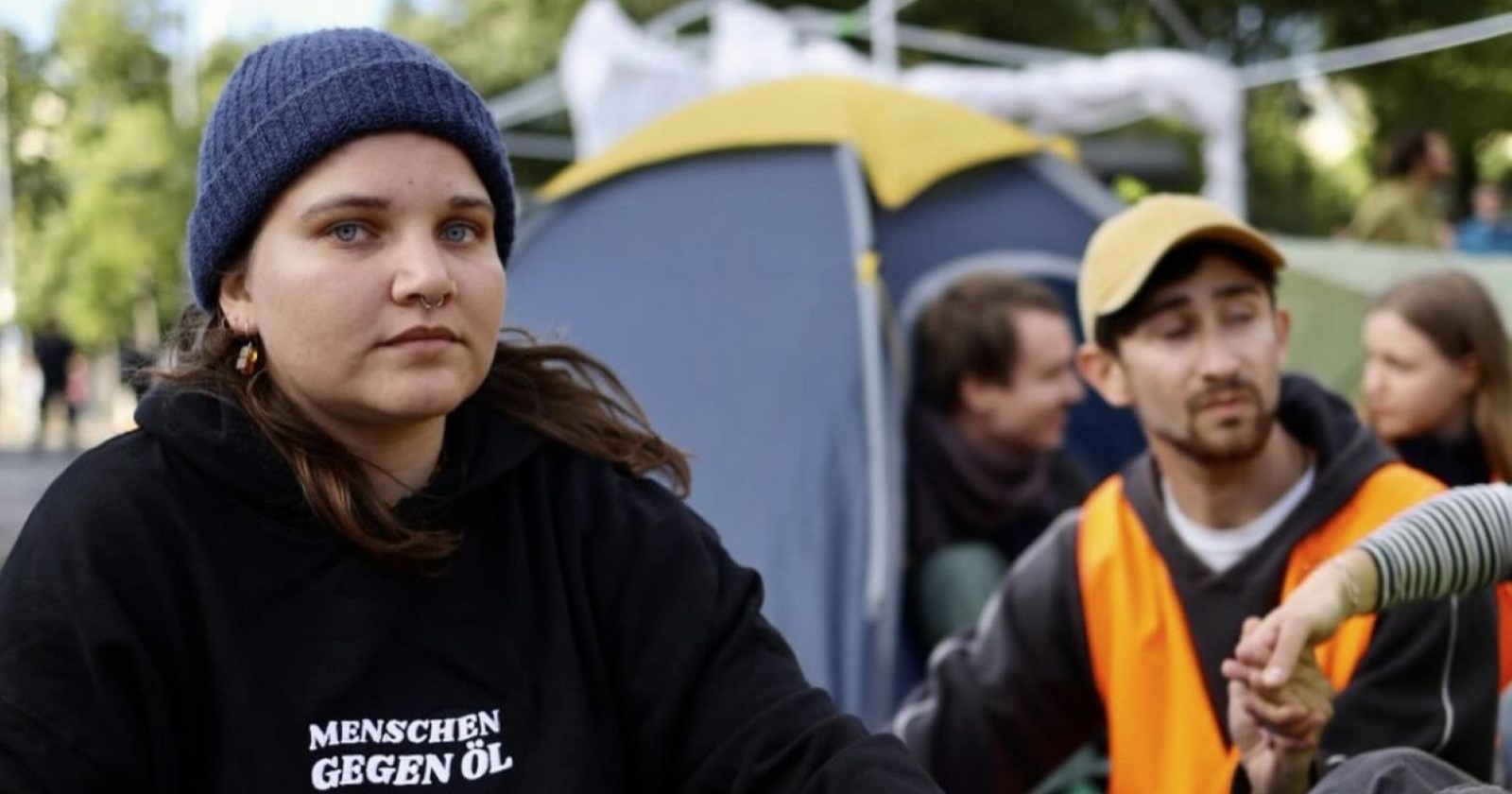 Klima Laila bei einem Protest