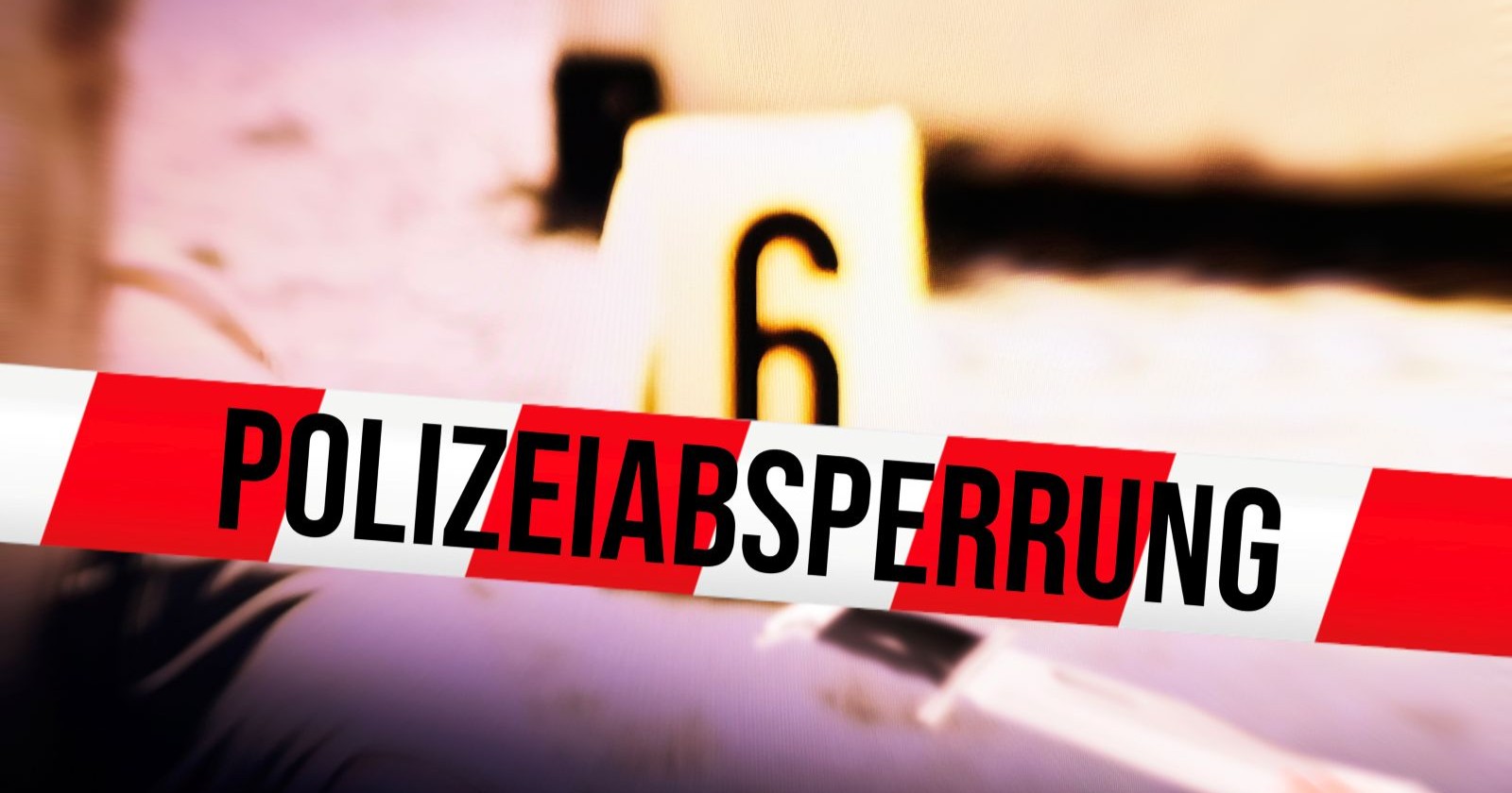 Absperrung der Polizei