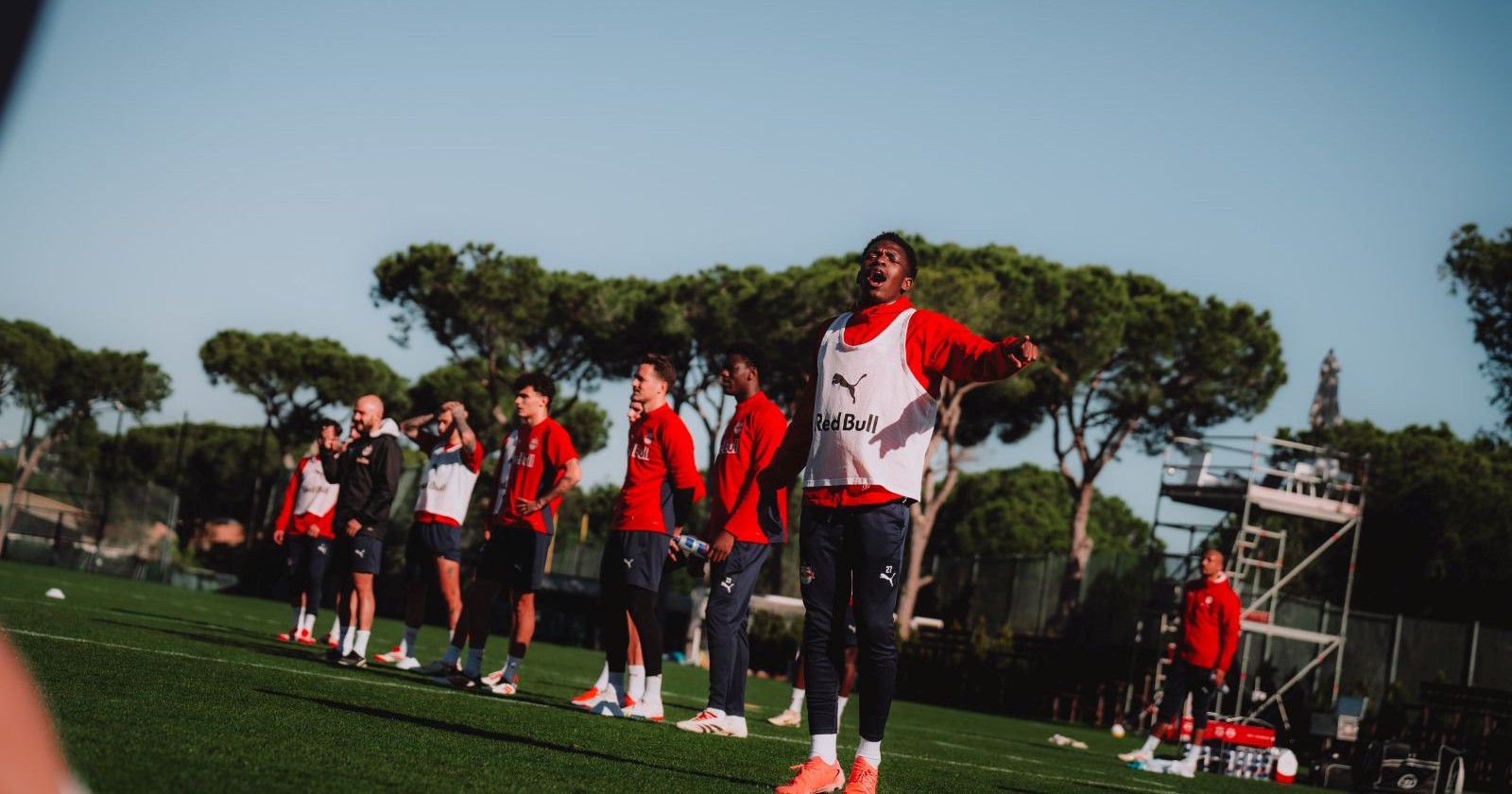 Lucas Gourna-Douath beim Trainingslager