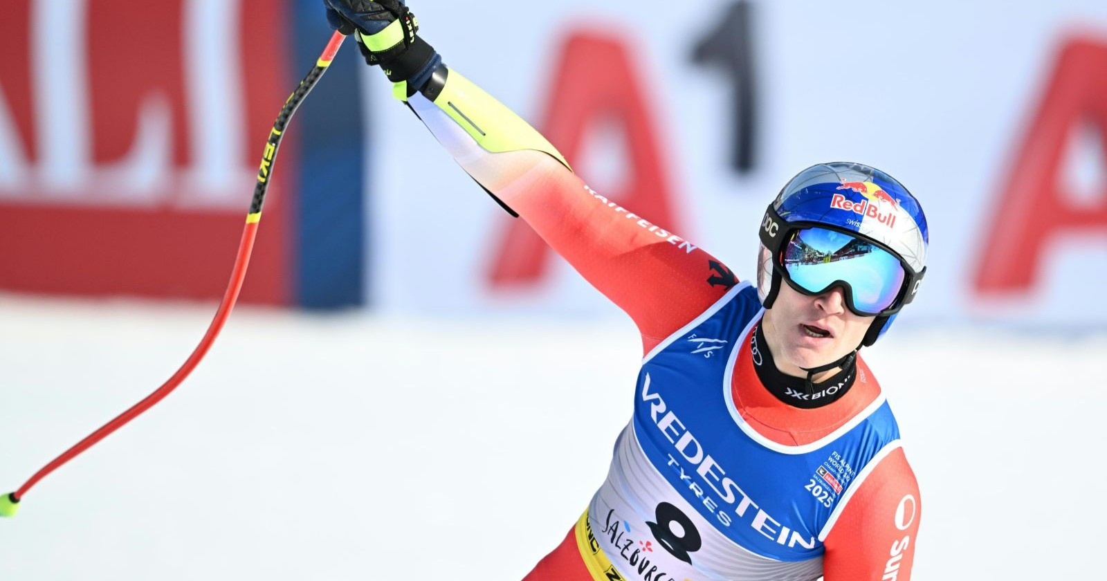 Marco Odermatt im Ziel