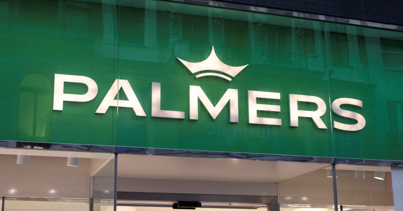 Aupenansicht eines Palmers-Geschäfts