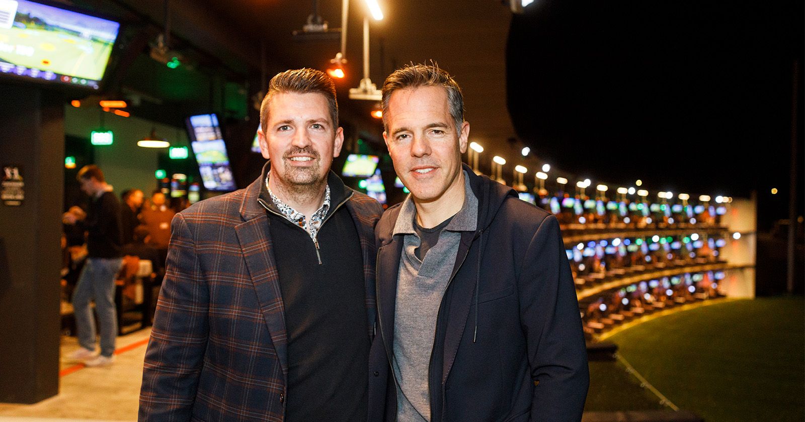 Vertreter von Greenreb bei der Topgolf-Eröffnung