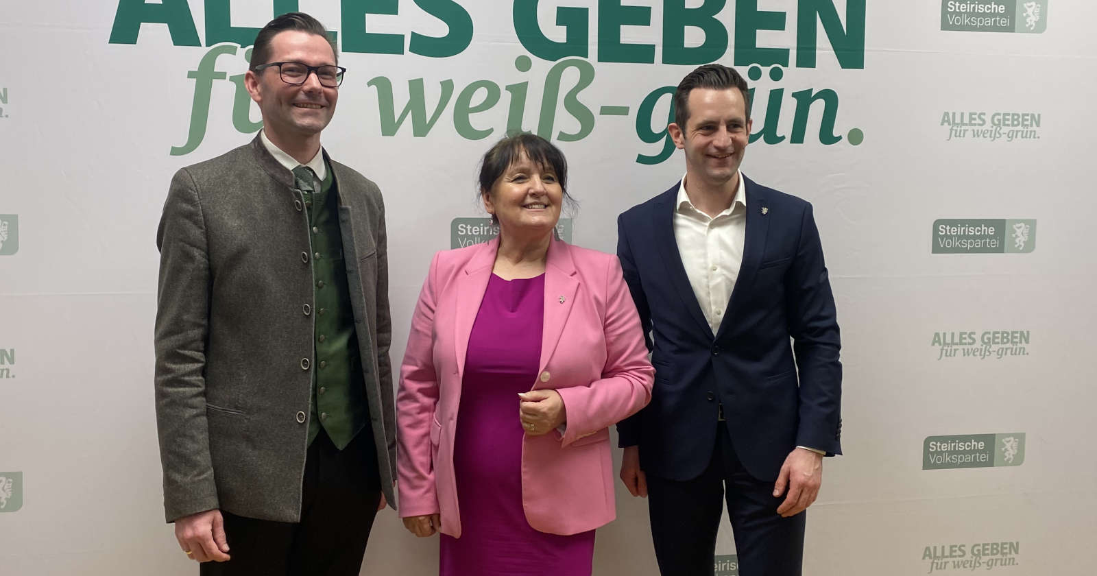 Georg Preßler, Manuela Khom und Lukas Schnitzer