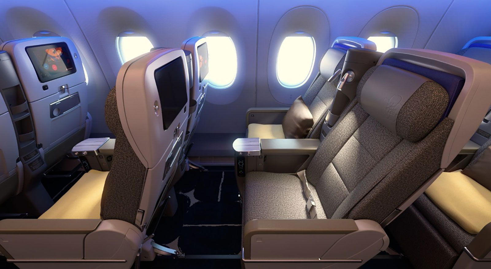 Sitzreihen in der Business Class der China Airlines | Credit: China Airlines