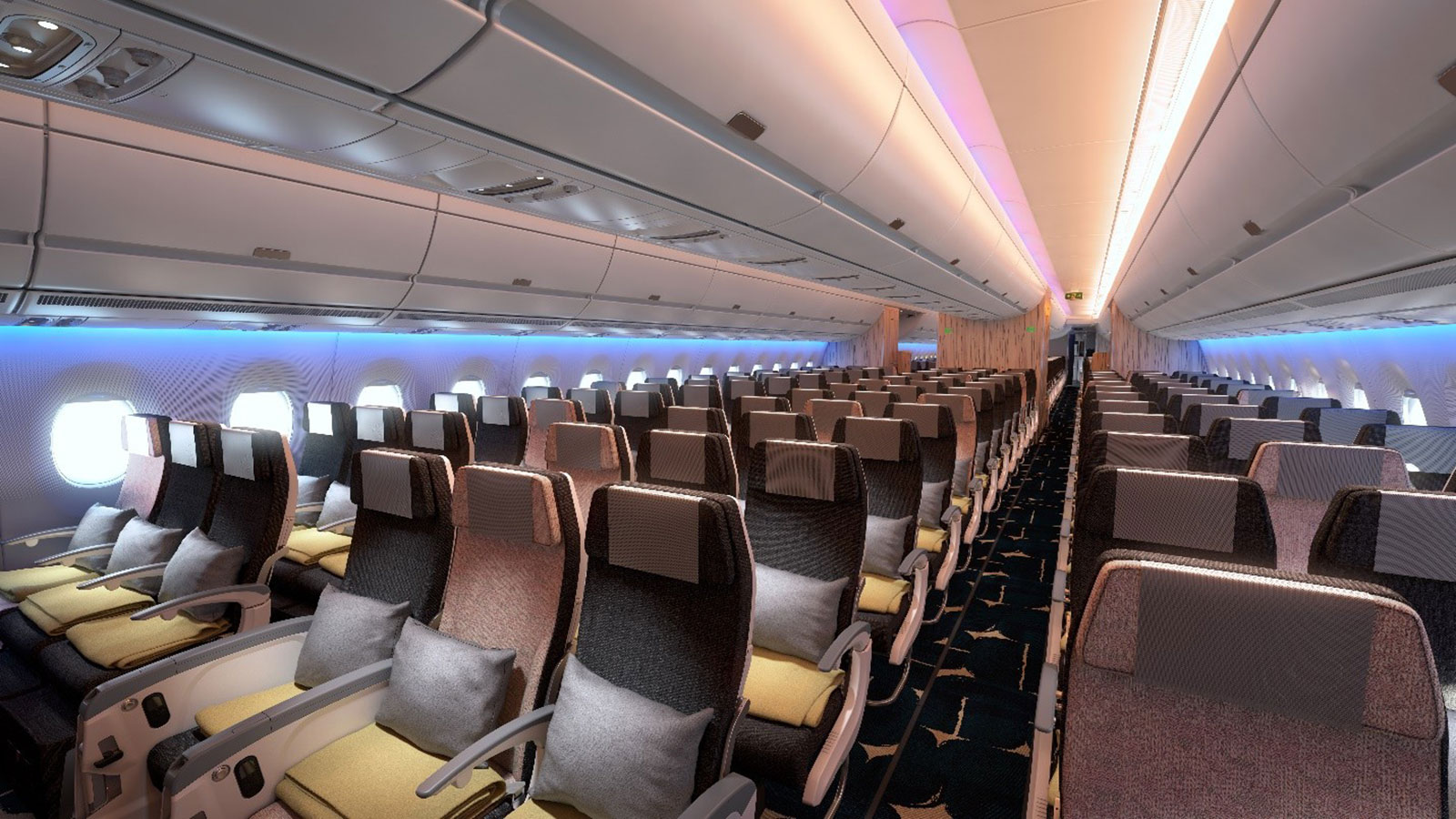 Sitzreihen an Bord einer Maschine | Credit: China Airlines