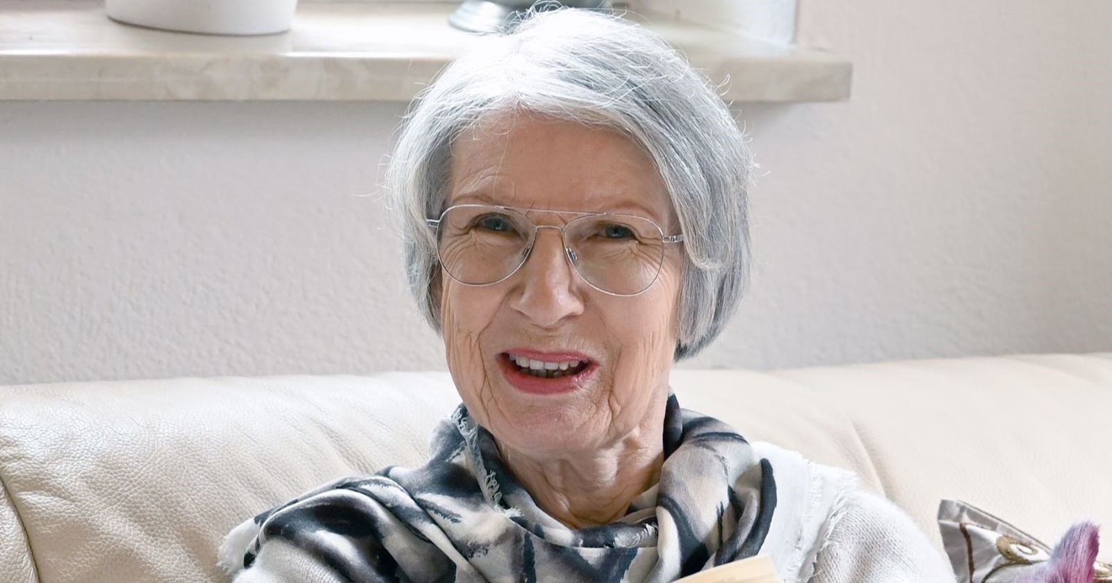 Autorin Barbara Frischmuth im Jahr 2021 bei einem Interview