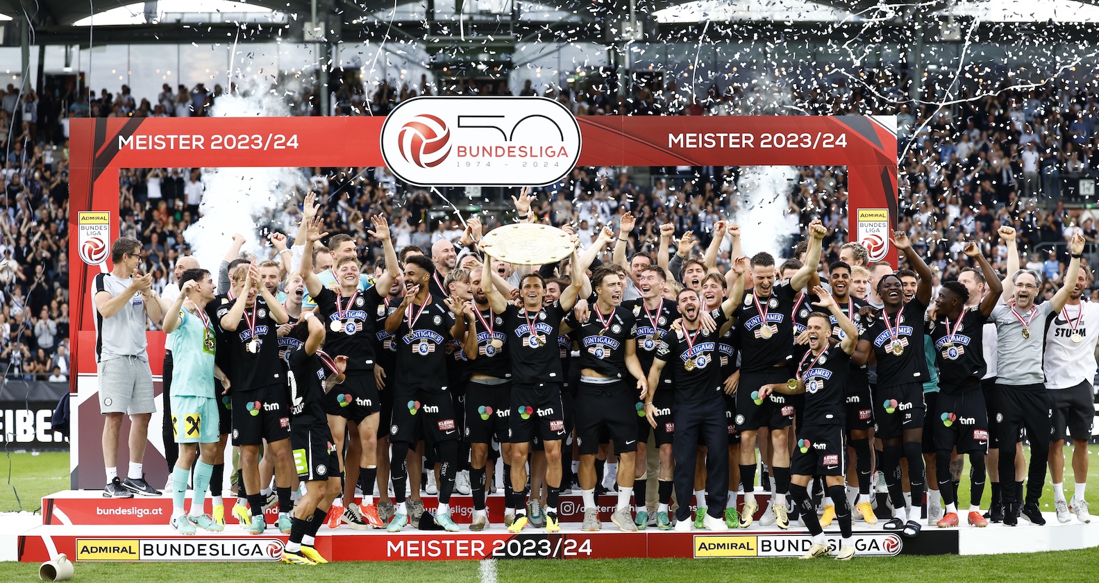 Der amtierende Meister Sturm Graz peilt die Titelverteidigung an.