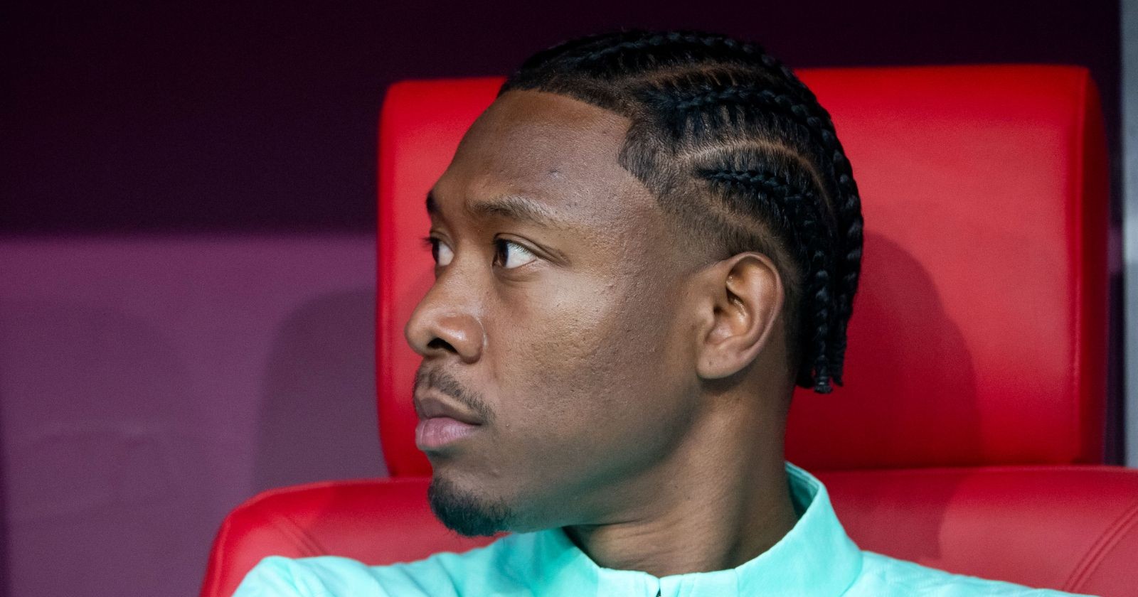 David Alaba auf der Bank