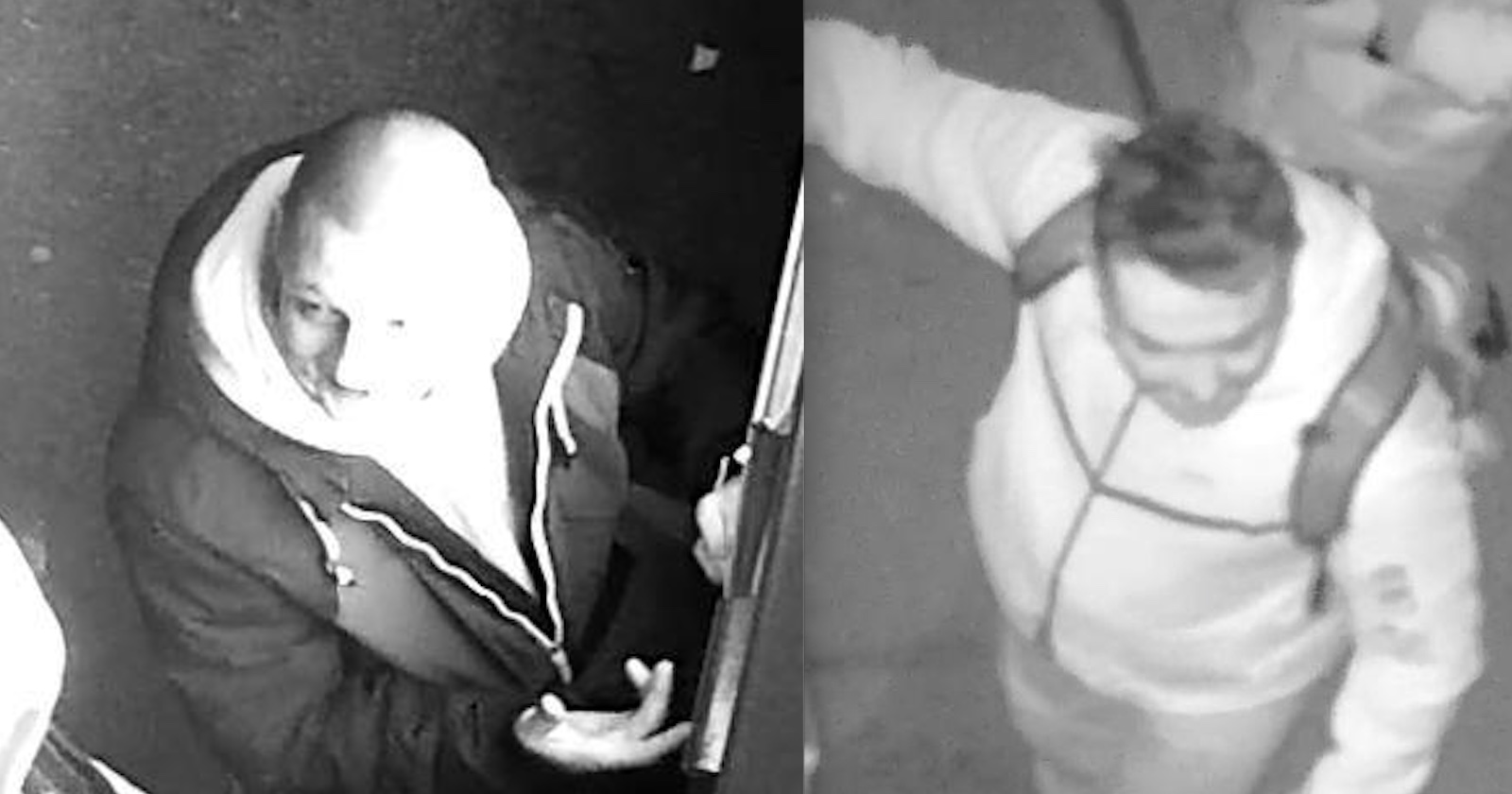 Fahndungsbilder von den beiden Räubern.